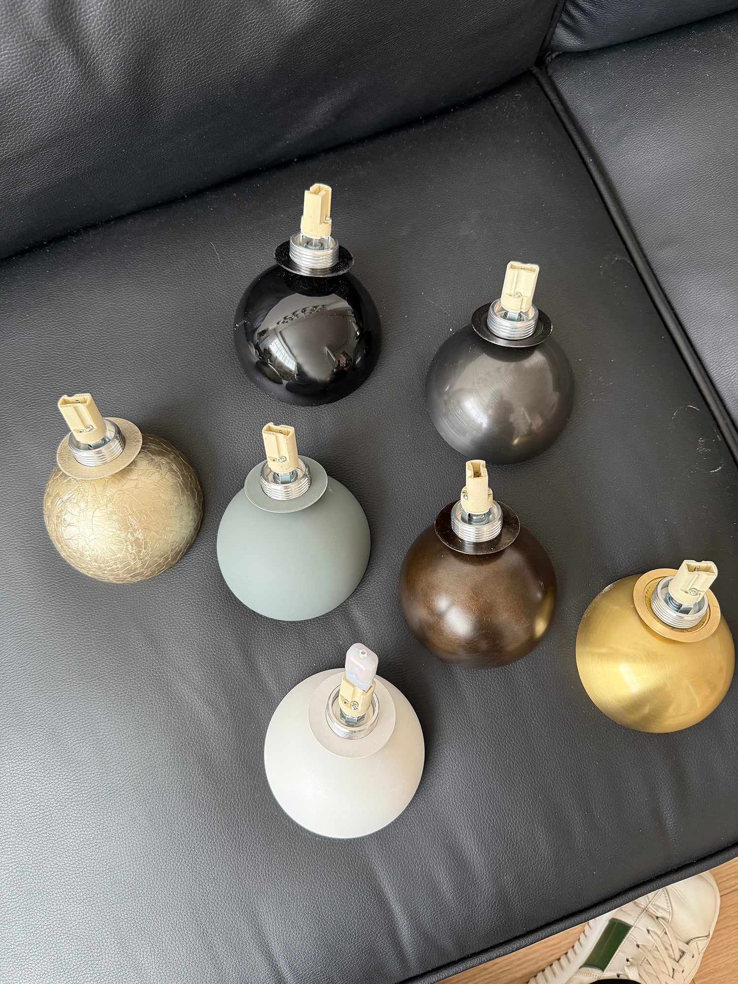 Arca Modern Minimalist Eclipse Mrable Metal Wall Lamp - Lamp Copper