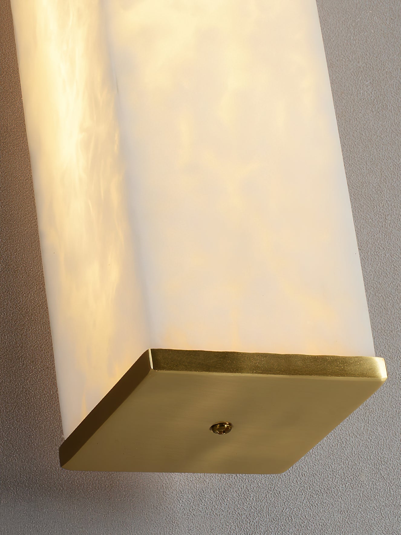 Arcus Modern Minimalist Elegance Brass Alabaster Sconce Wall Lamp - Lamp Copper