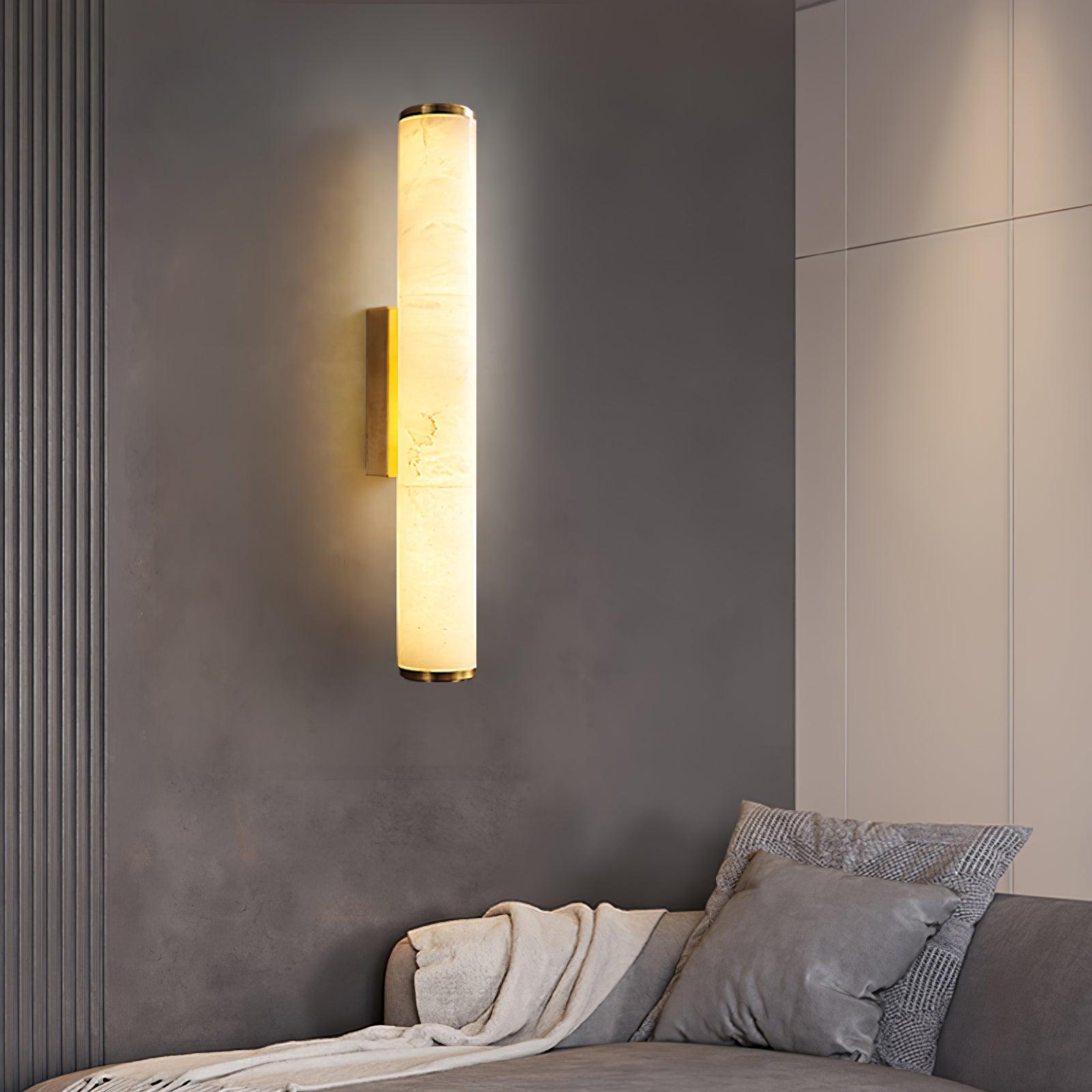 Nyvynor Rectangular Alabaster Wall Light - Neutralighting
