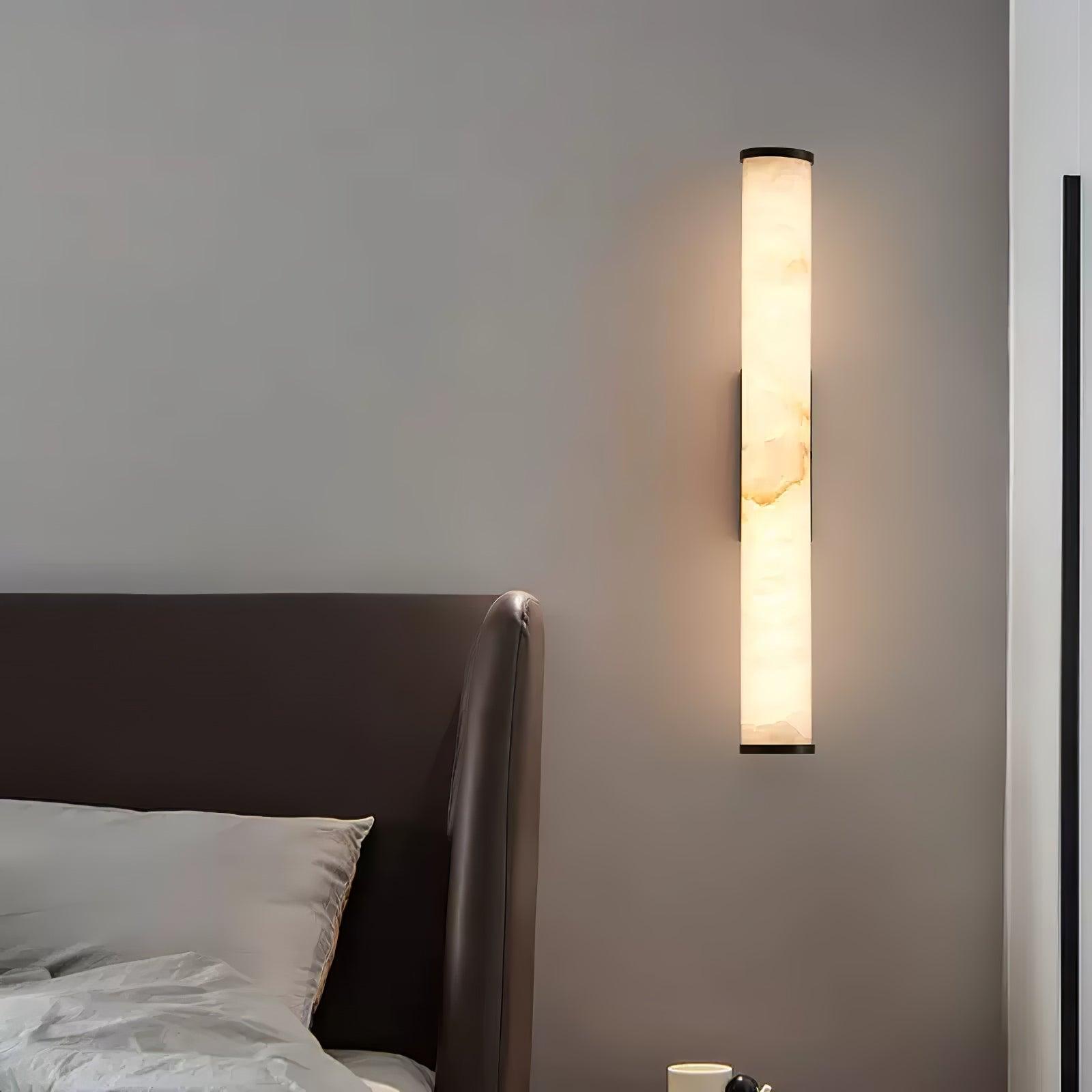 Nyvynor Rectangular Alabaster Wall Light - Neutralighting
