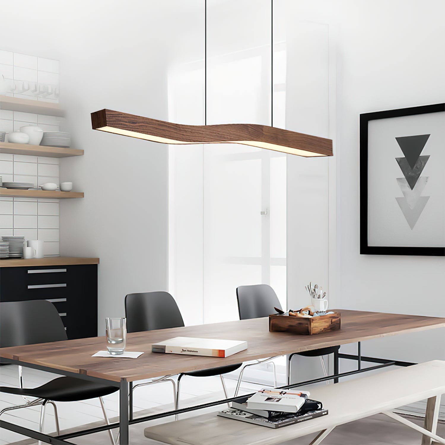 Muto Lampada a Sospensione Nordic in Legno