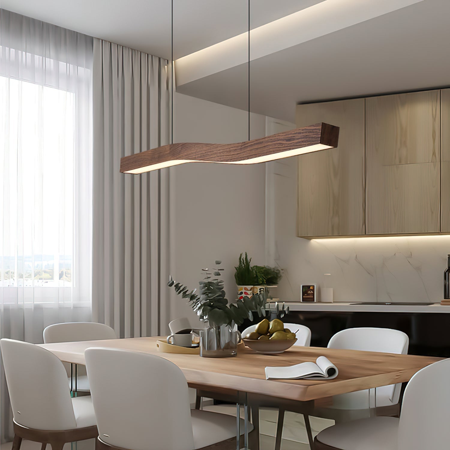 Muto Lampada a Sospensione Nordic in Legno