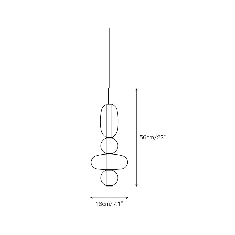 Zodore Premium Art Stained Glass Pendant Lamp - Lamp Copper