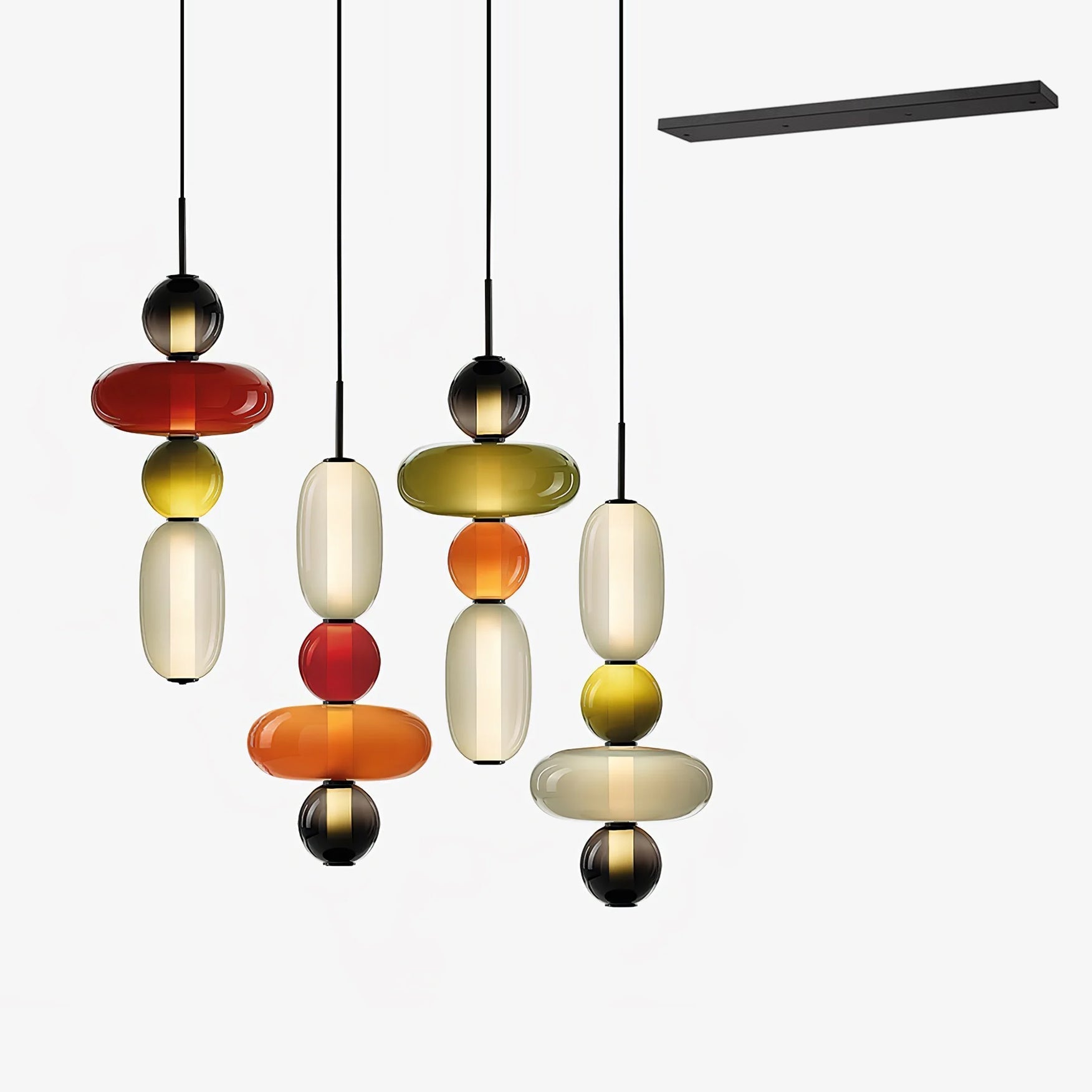 Candied Glass Combo Pendant Light - Blowlighting