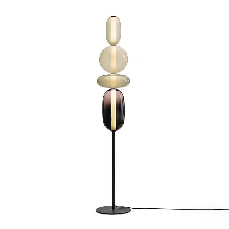 Stained Glass Floor Lamp - Lamp Copper