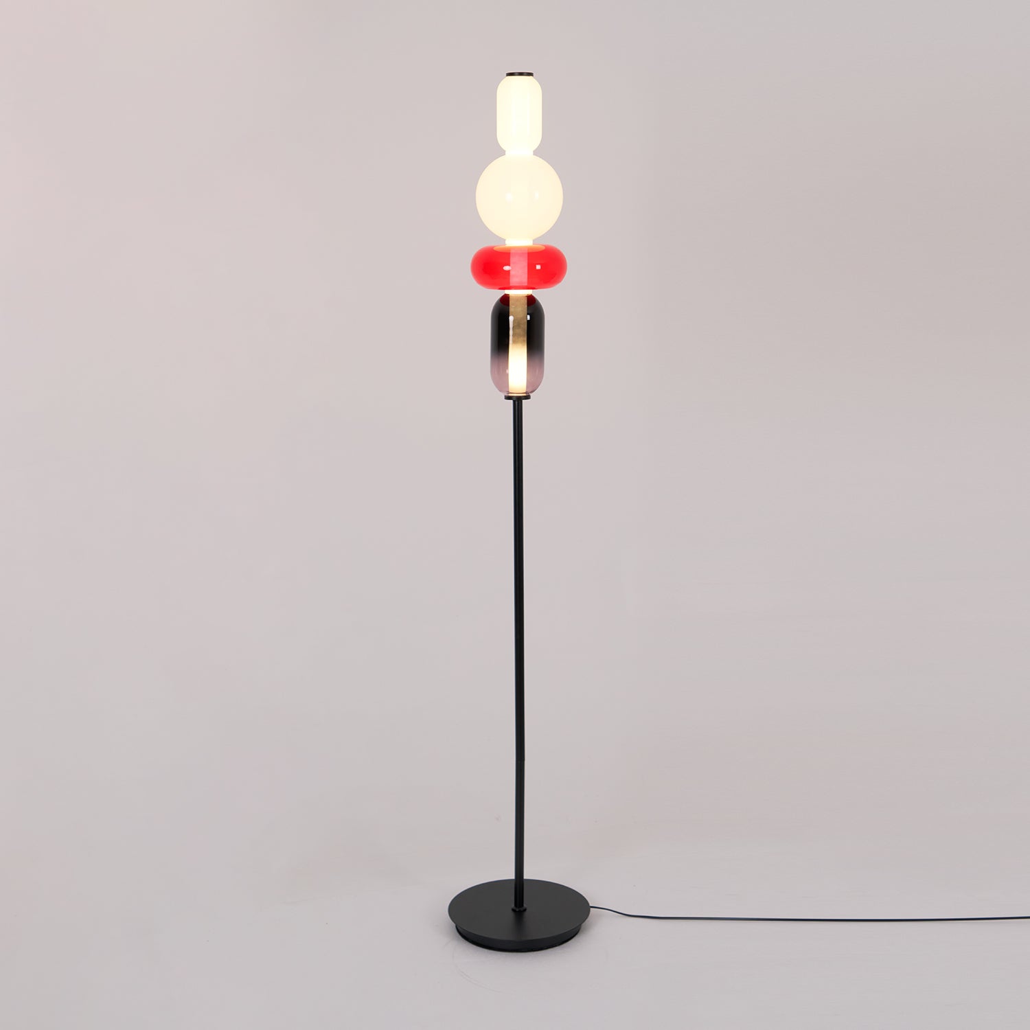 Stained Glass Floor Lamp - Lamp Copper