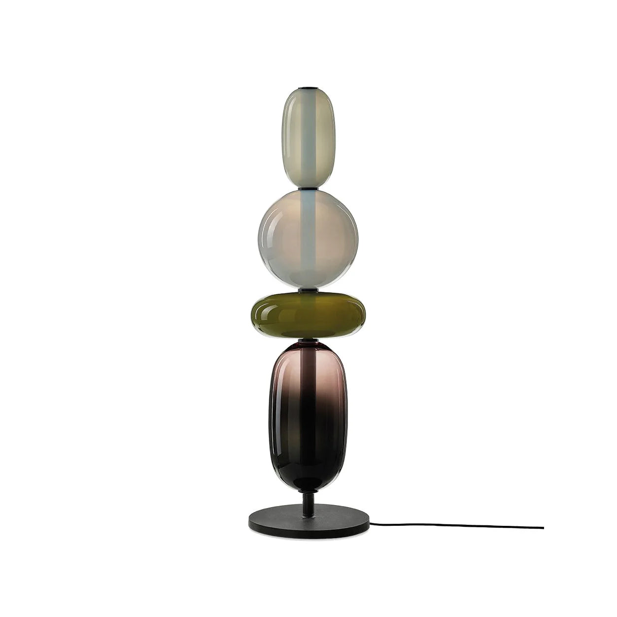 Stained Glass Table Lamp - Lamp Copper