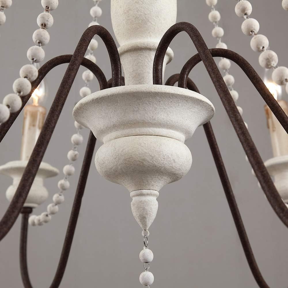 Rive Style Postmodern Luxury Beaded Wooden Metal Chandelier - Lamp Copper
