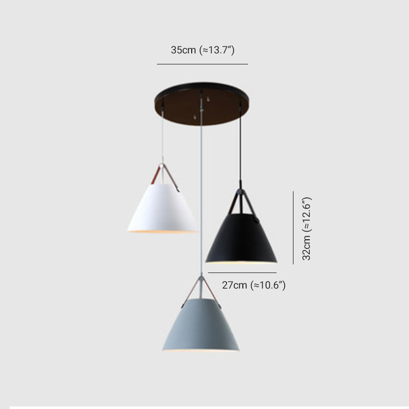 Arisha Minimalismo LED Moderni Lampade a Sospensione Metallo 3 Colori Soggiorno/Camera da Letto