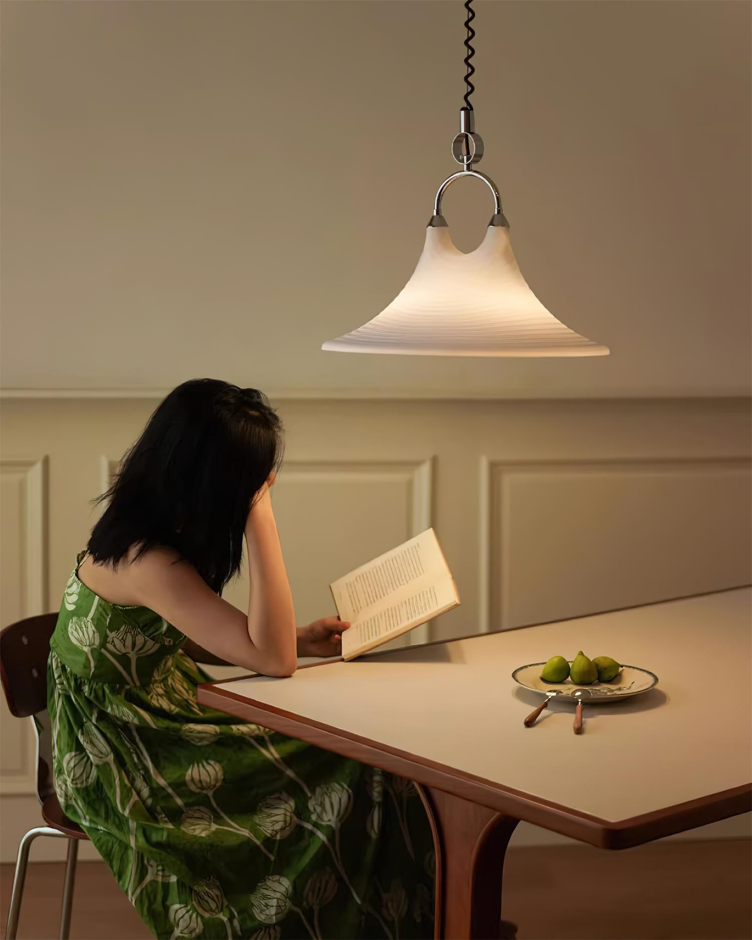 Aria Trumpet Individual Creativity Plastic Pendant Lamp - Lamp Copper