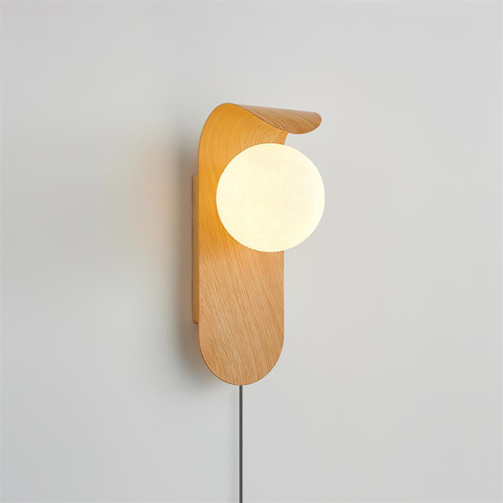 Muto Lampada da Parete Interna Legno / Noce