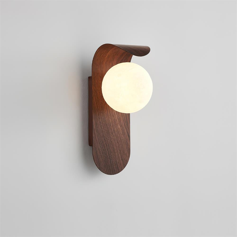 Muto Lampada da Parete Interna Legno / Noce