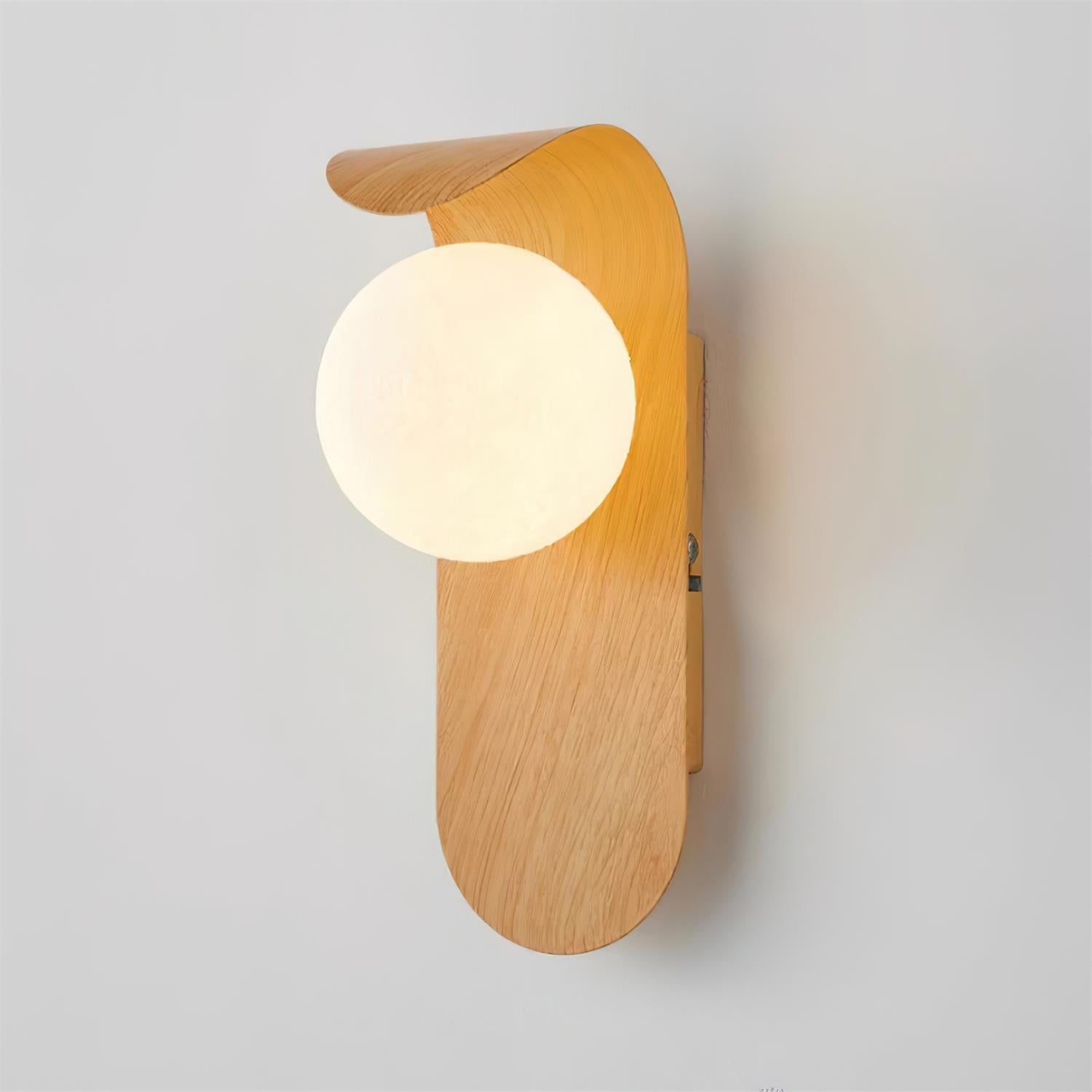 Muto Lampada da Parete Interna Legno / Noce