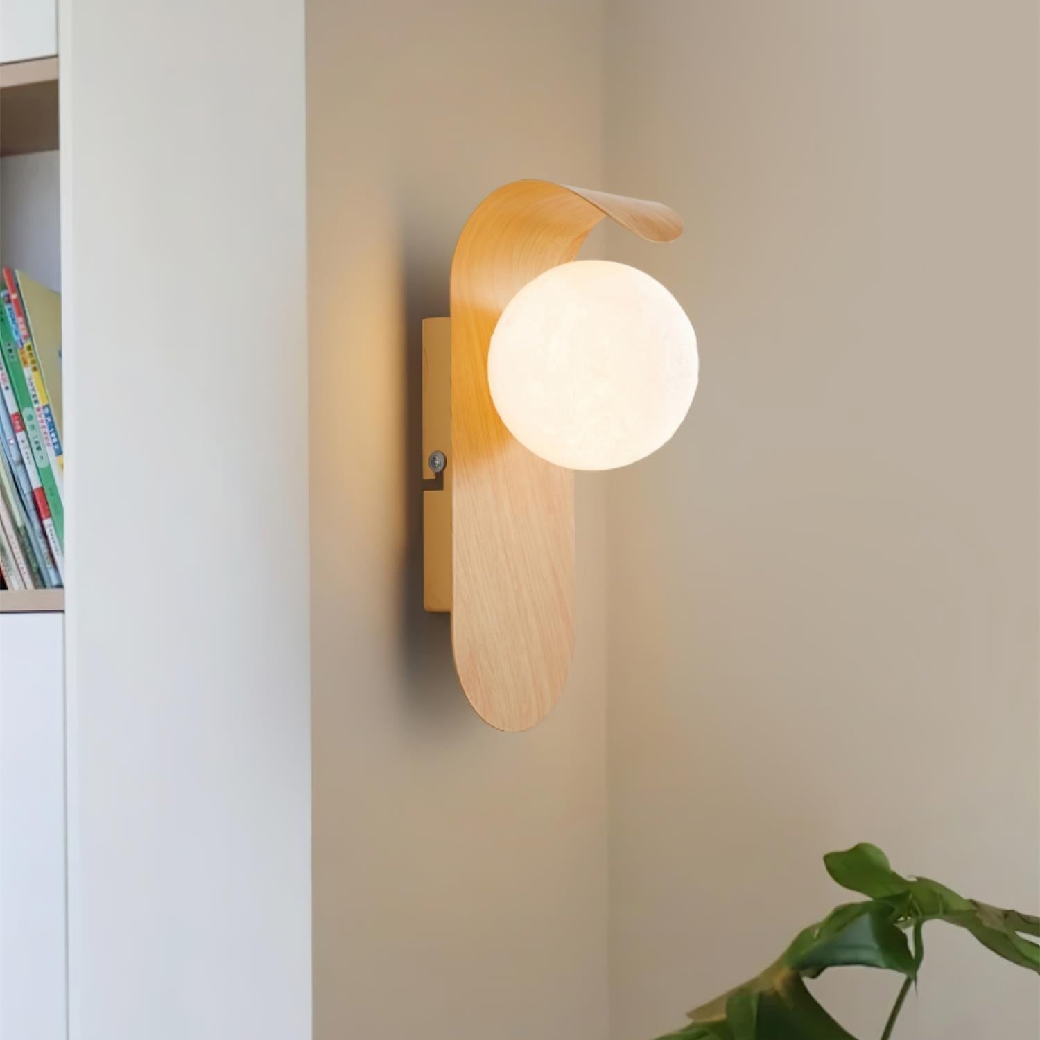 Muto Lampada da Parete Interna Legno / Noce