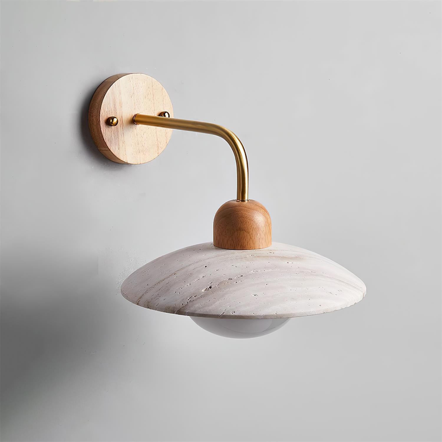 Aria Lampada da Parete Vintage in Travertino