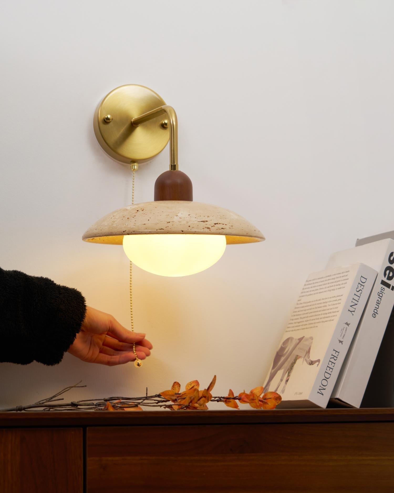 Cavone Travertine Wall Sconce - Letslighting