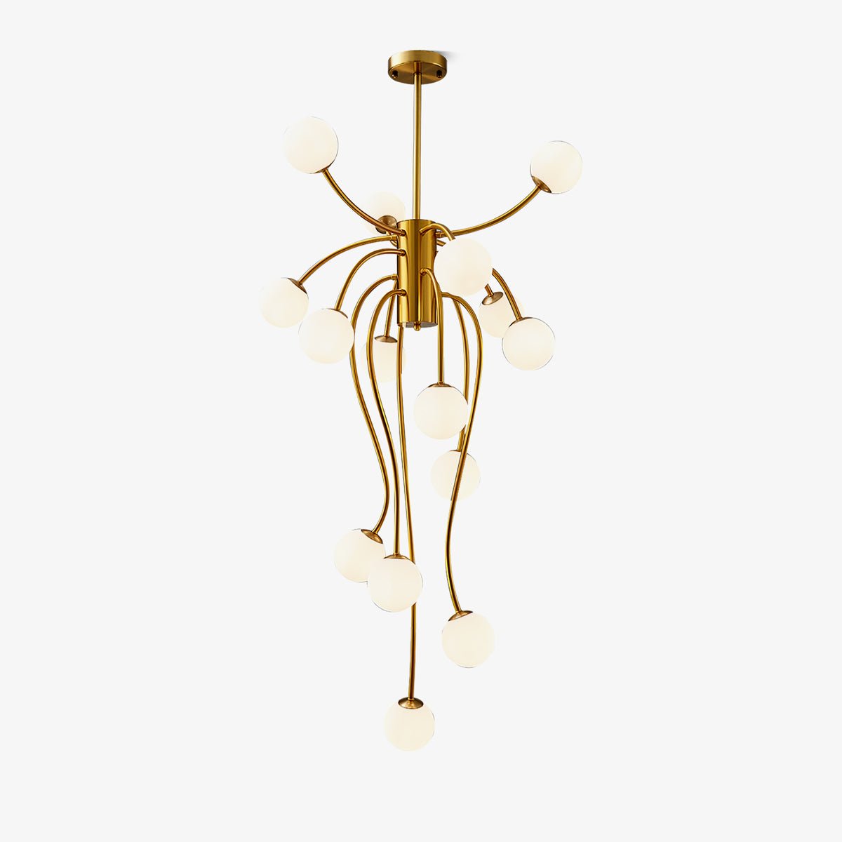 Astralyn Brass Globe Chandelier - Blowlighting