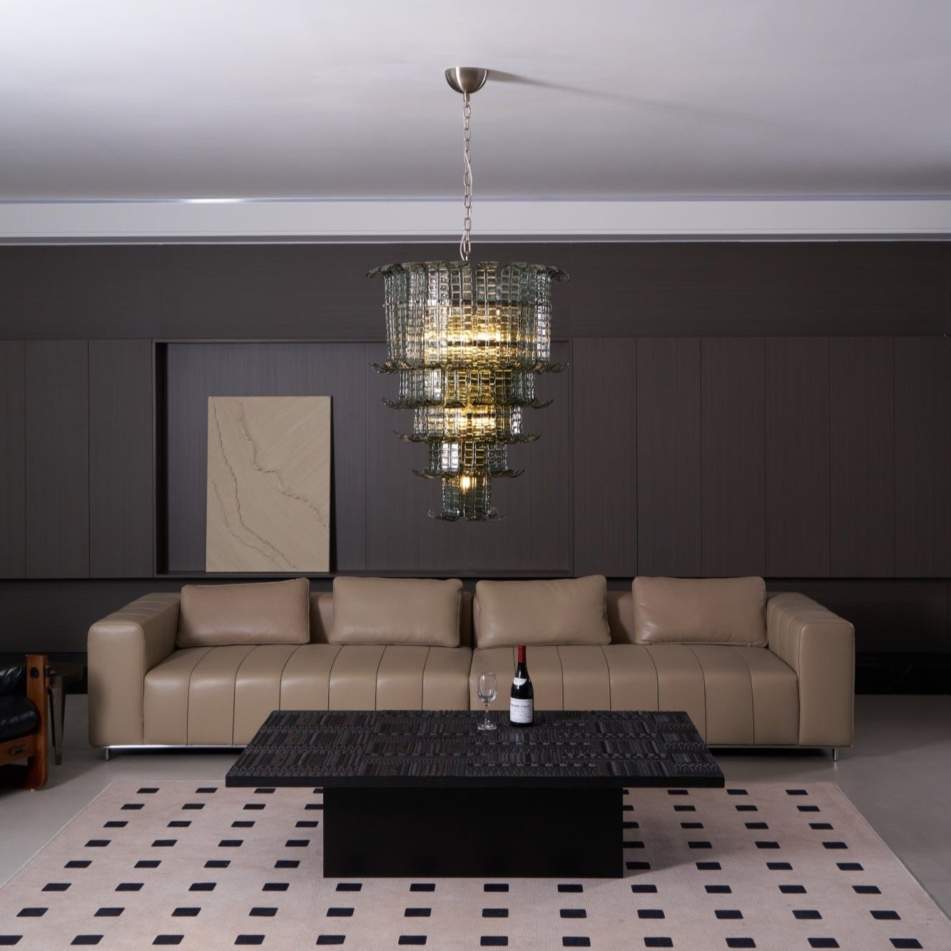 Aurora Chandelier Cascade Murano Glass Tiered Vintage - Neutralighting