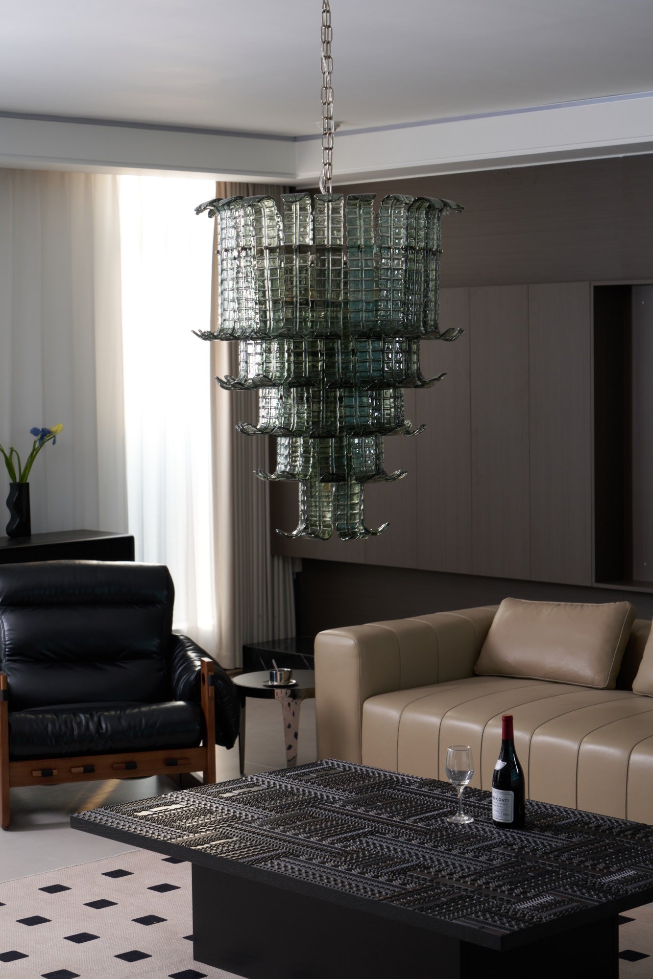 Aurora Chandelier Cascade Murano Glass Tiered Vintage - Neutralighting