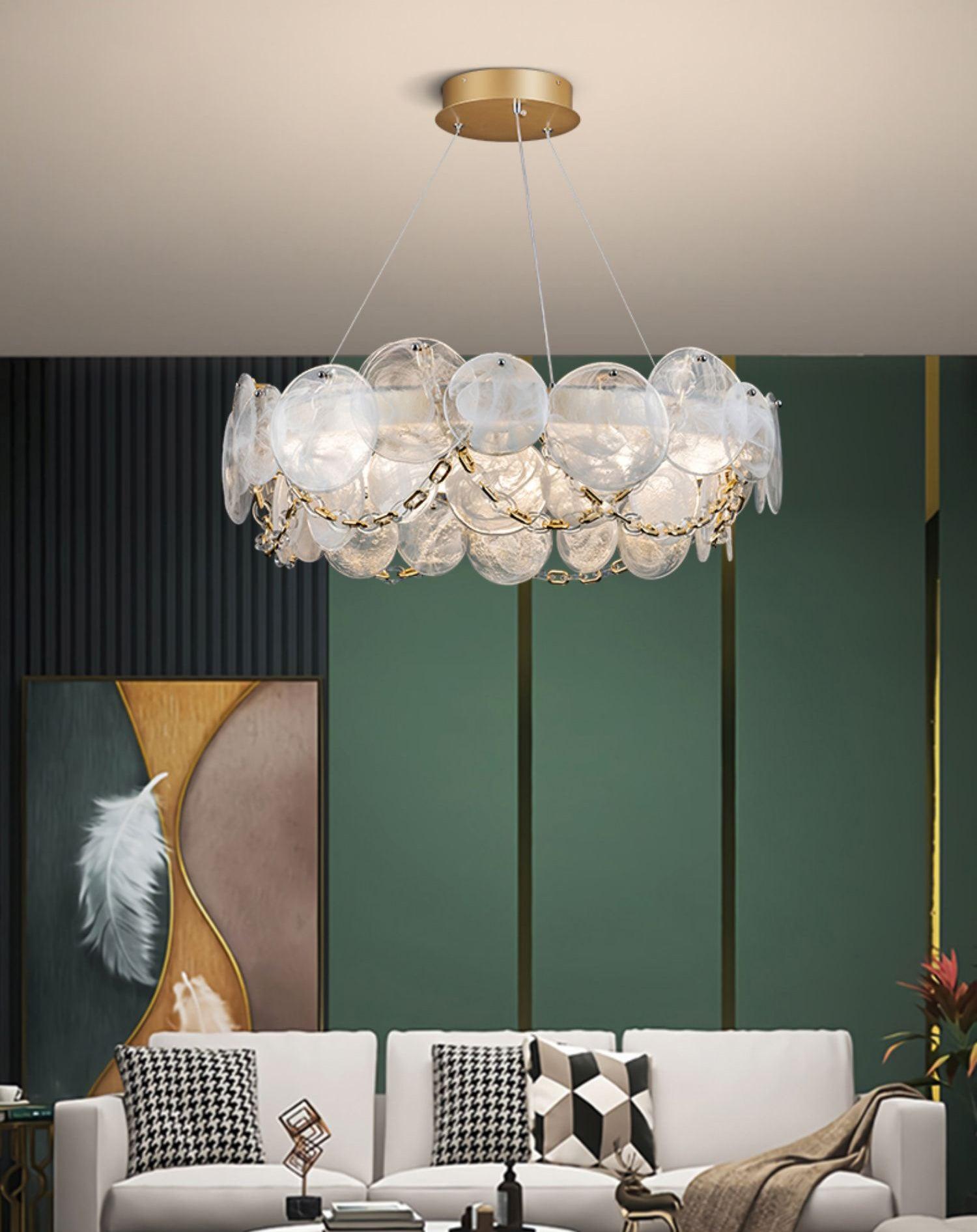 Ruby Luxury Glass Chandelier - Blowlighting