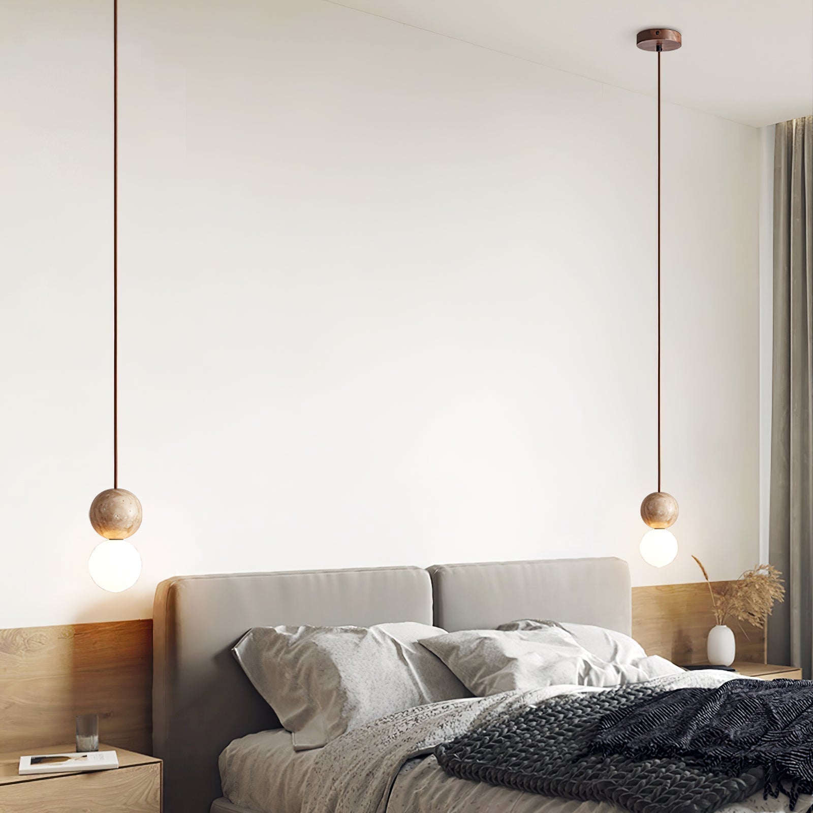 Trio Travertine Pendant Light - Neutralighting