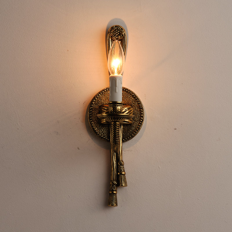 Juno Vintage Industrial Brass Metal Sconce Wall Lamp - Lamp Copper