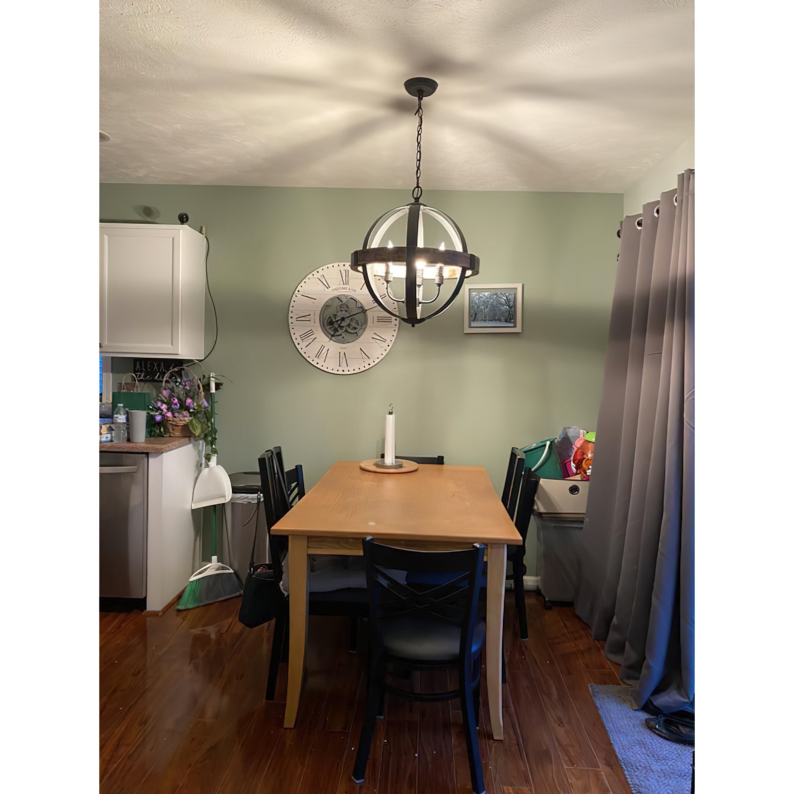 Luxe Vintage Industrial Wooden Metal Pendant Lamp - Lamp Copper