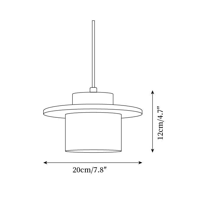 Pendant Lamp Travertine Cylinder Walnut Wood Disc Artisanal - Letslighting