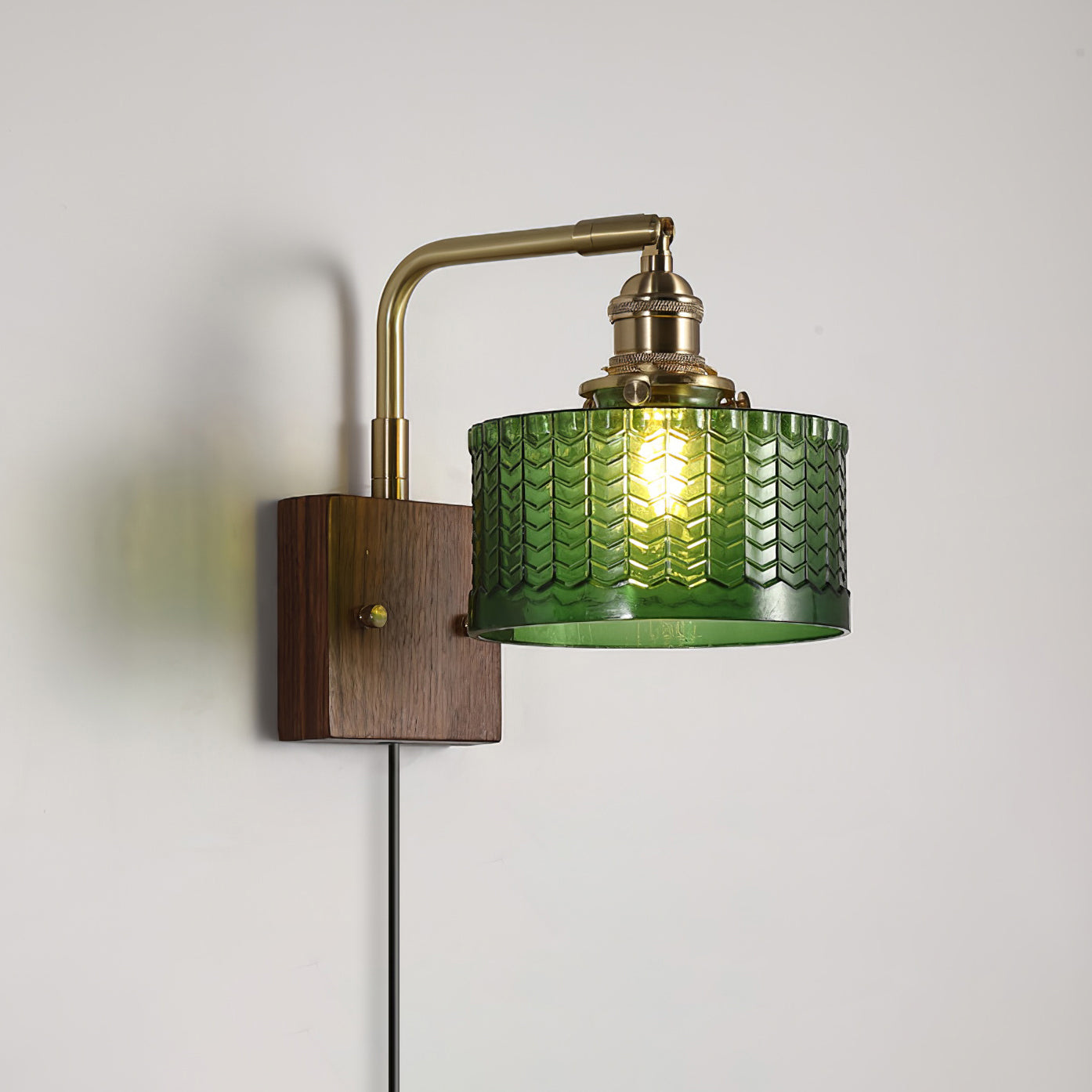 Valentina Lampada da Parete Emerald Glow con Spina