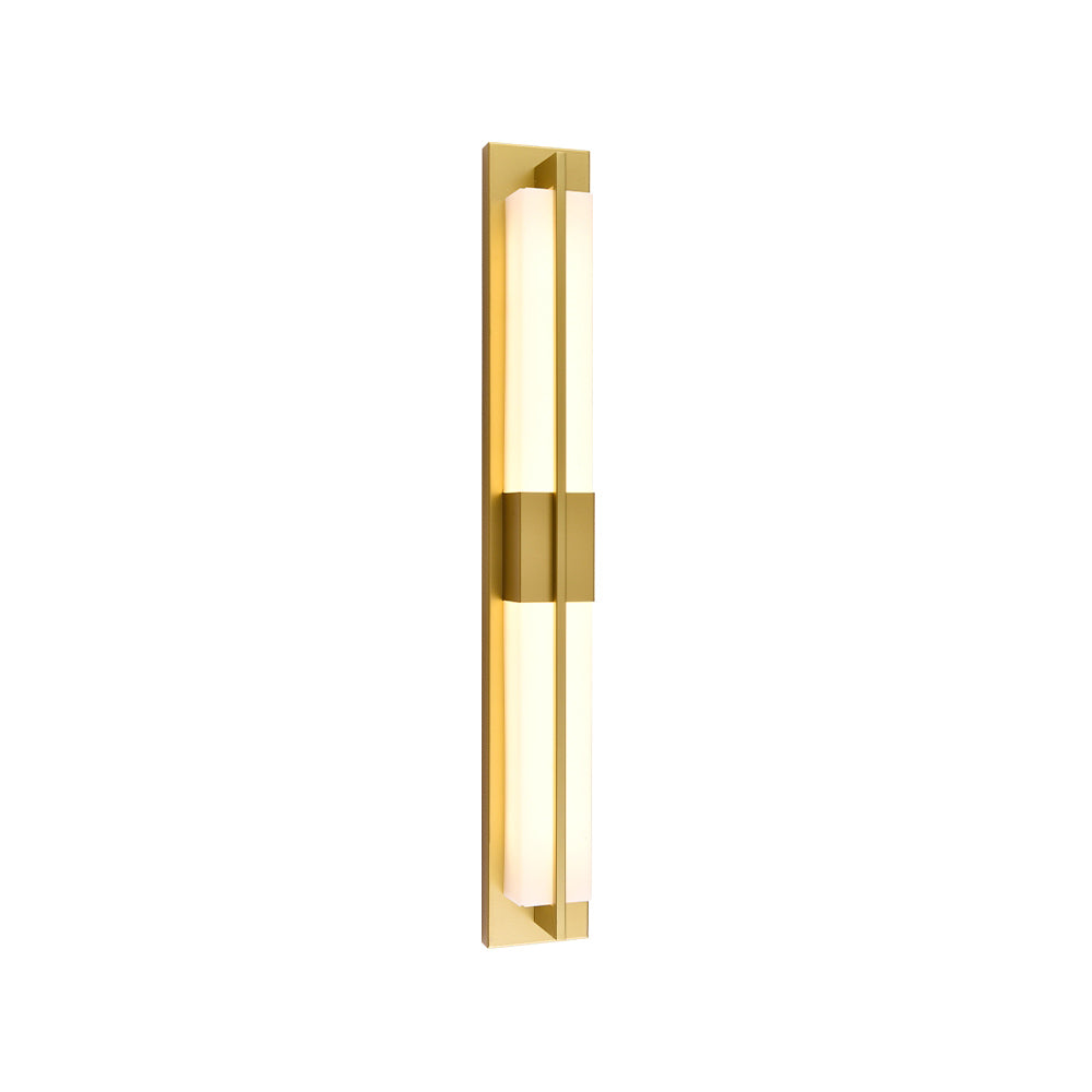 Yale LED Modern Minimalist Brass Alabaster Sconce Wall Lamp - Lamp Copper