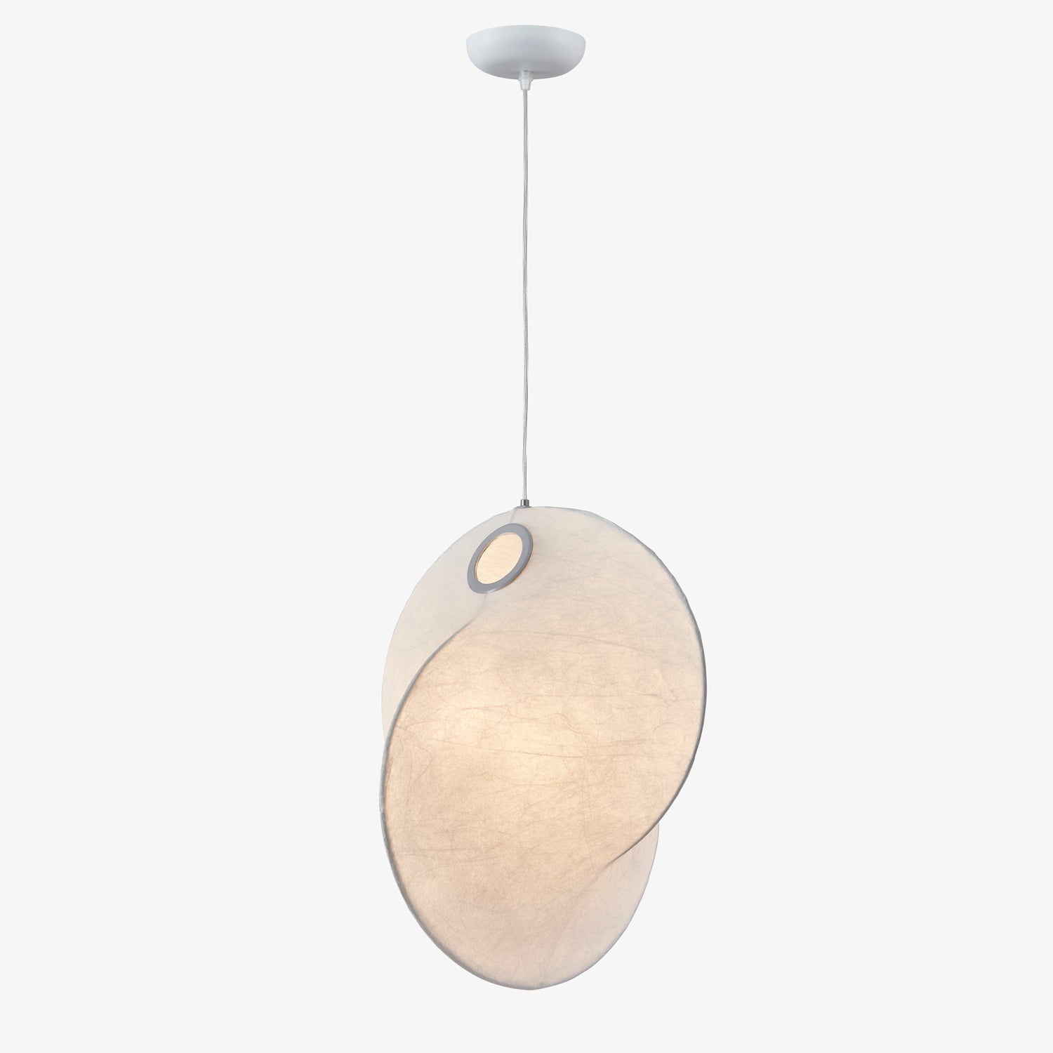 Verine Sculptural Mulberry Silk Pendant Light - Blowlighting