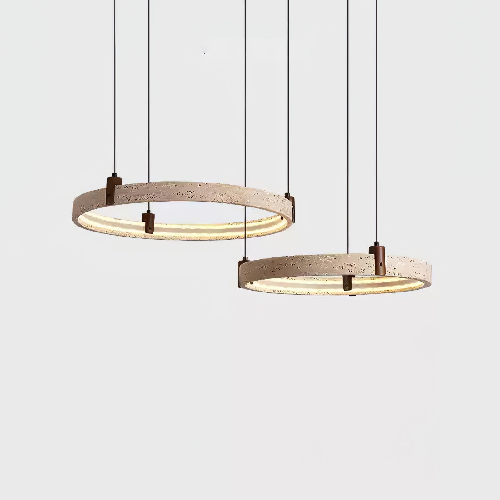 Orvinir Travertine Chandelier - Neutralighting