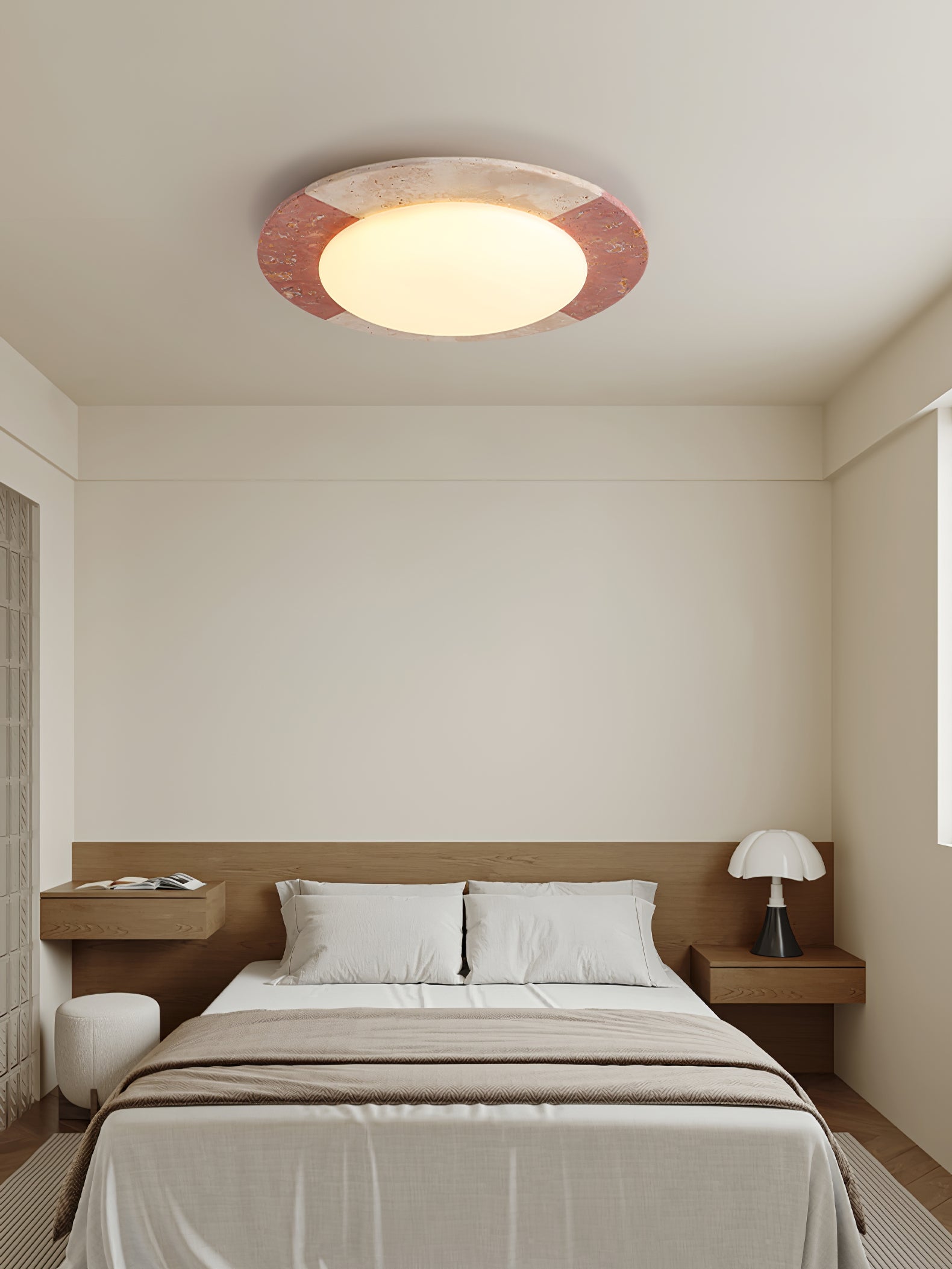 Zeraeos Travertine Ceiling Light - Neutralighting