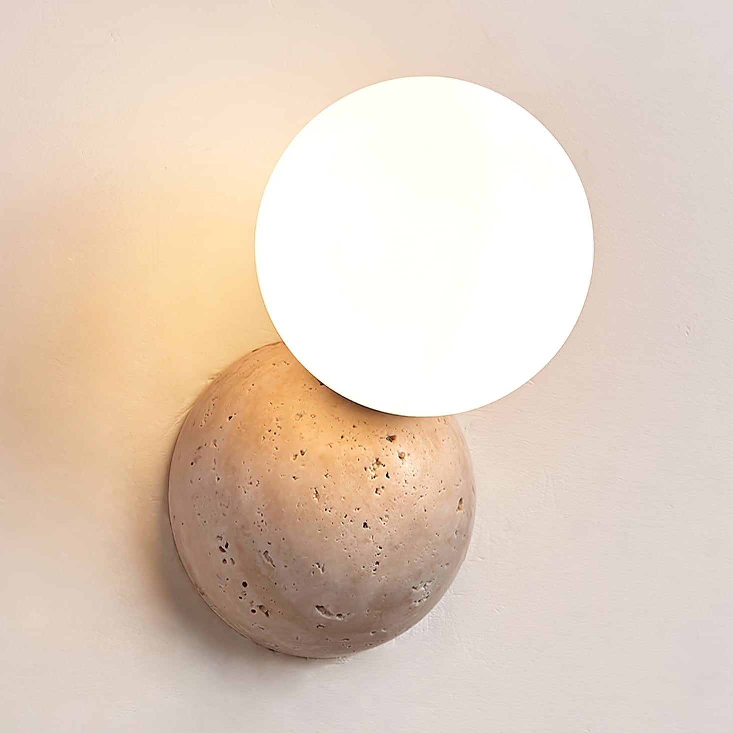 Cethair Travertine Wall Light - Neutralighting