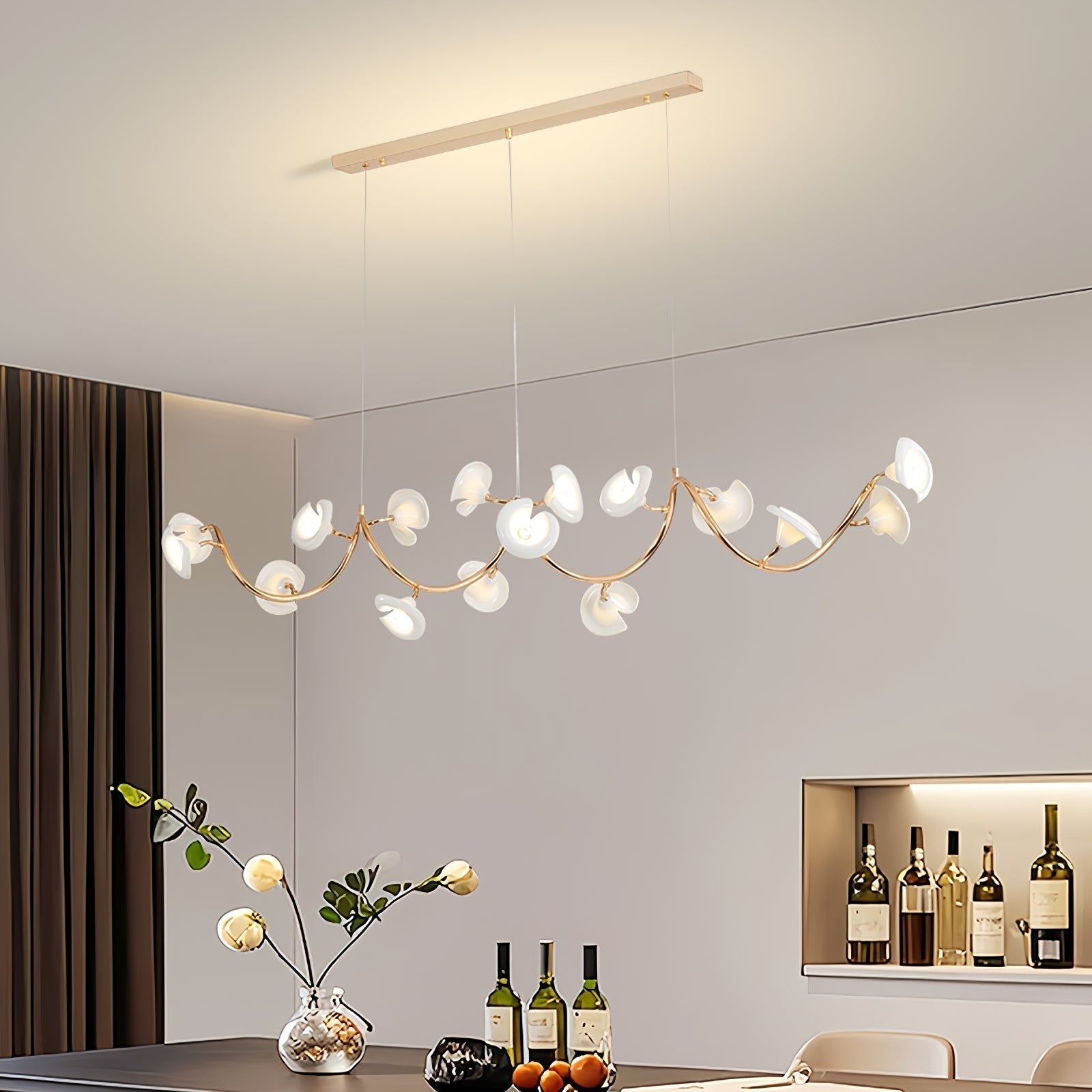 Aurora Chandelier Blossom Branch Elegant - Blowlighting