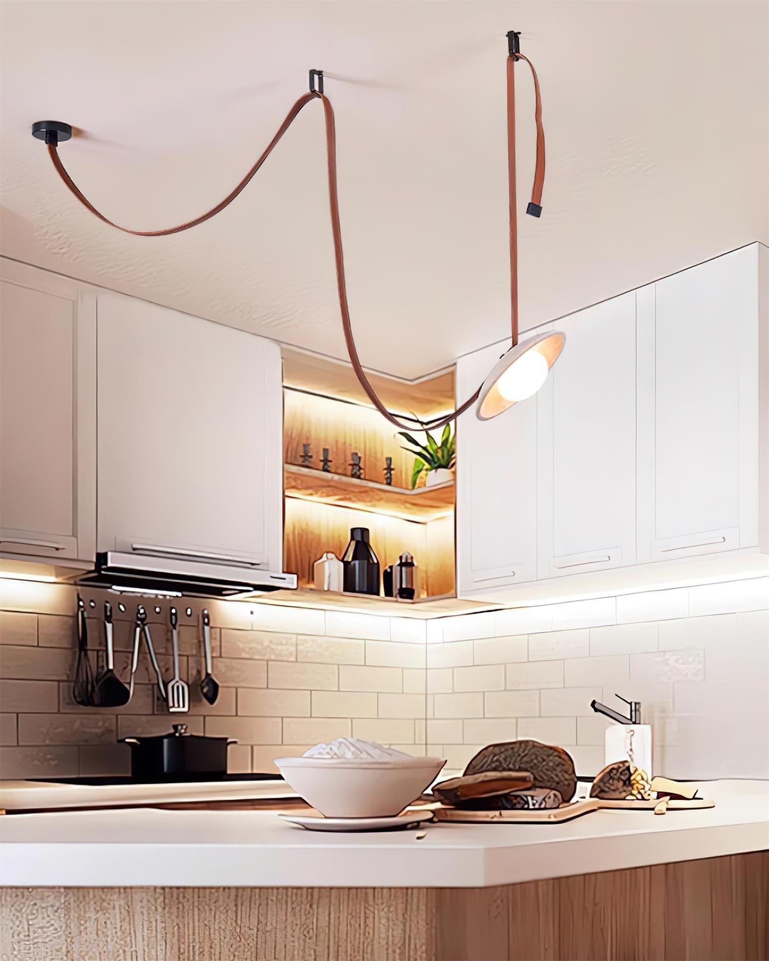 Ritta Chandelier Travertine Multi-Pendant - Letslighting