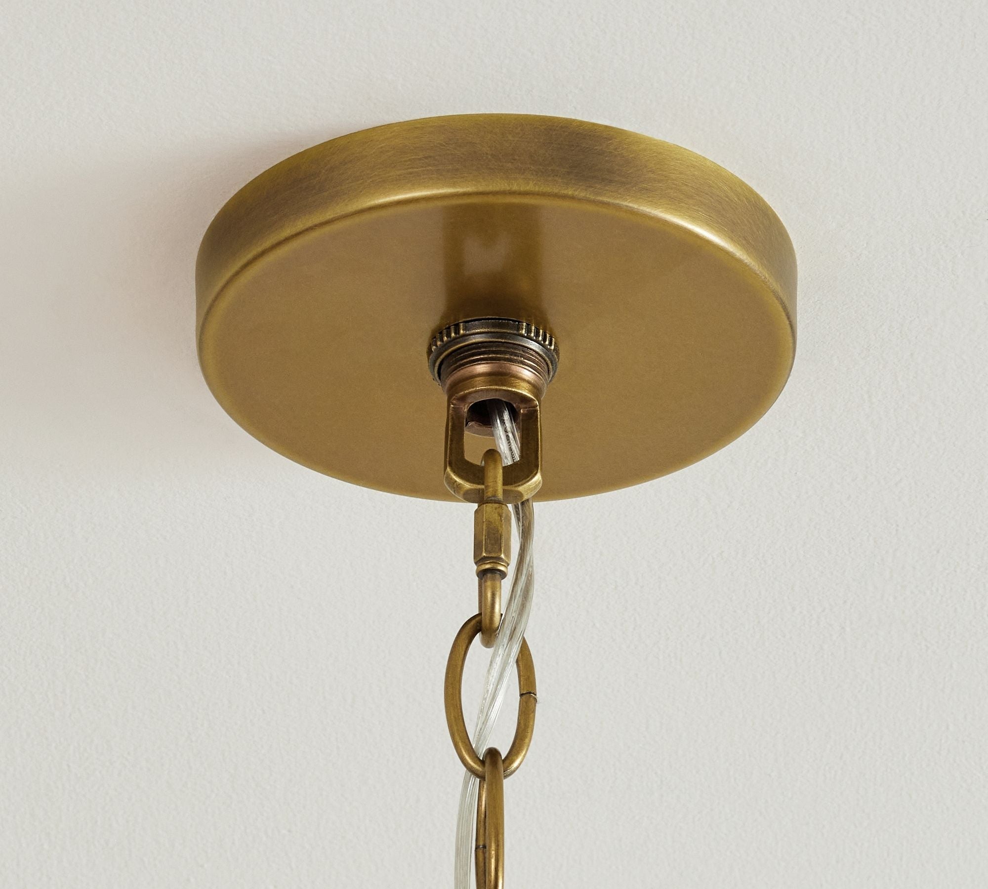 Lymara Vintage Industrial Robert Fabric Chandelier - Lamp Copper