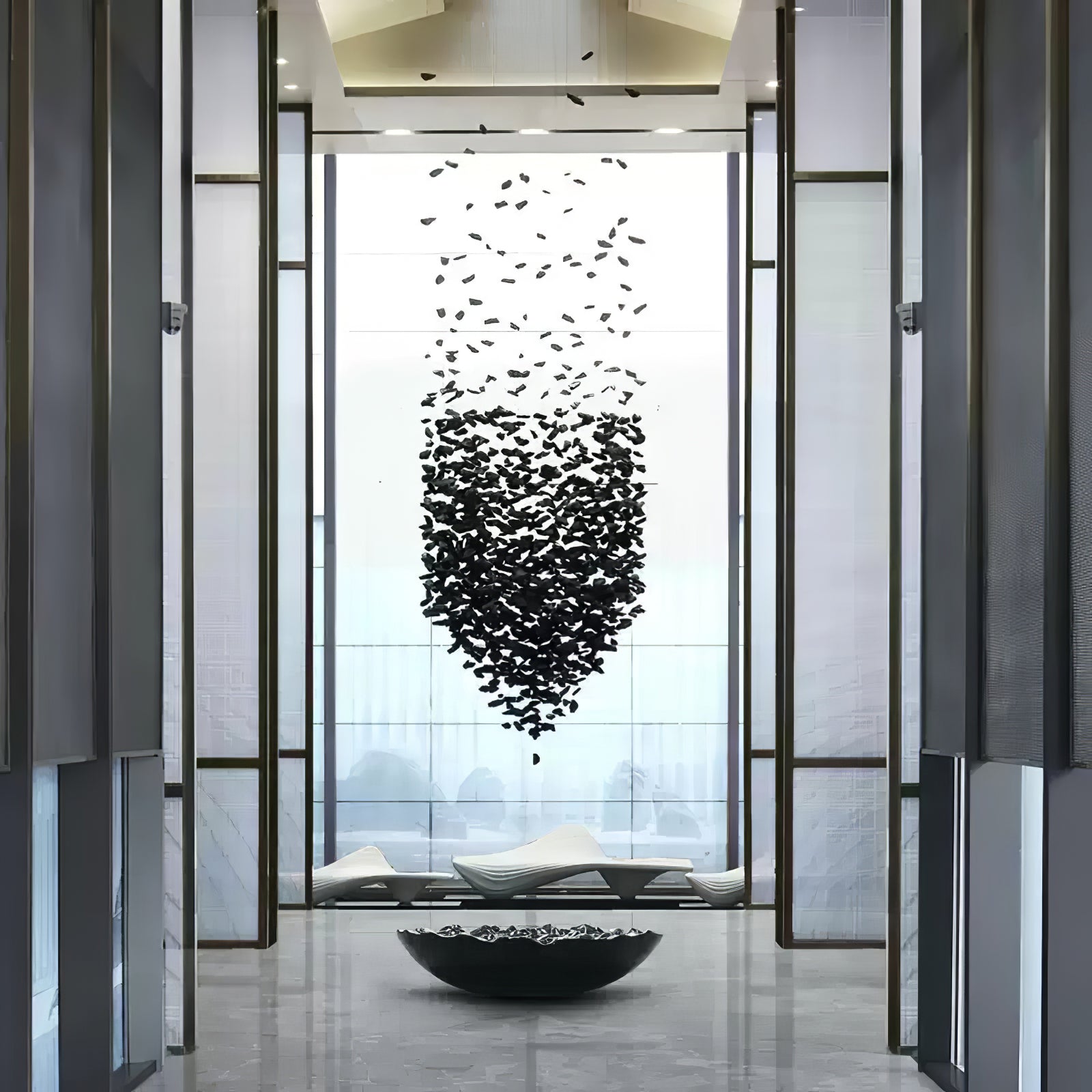 Black Stones Chandeliers - Blowlighting