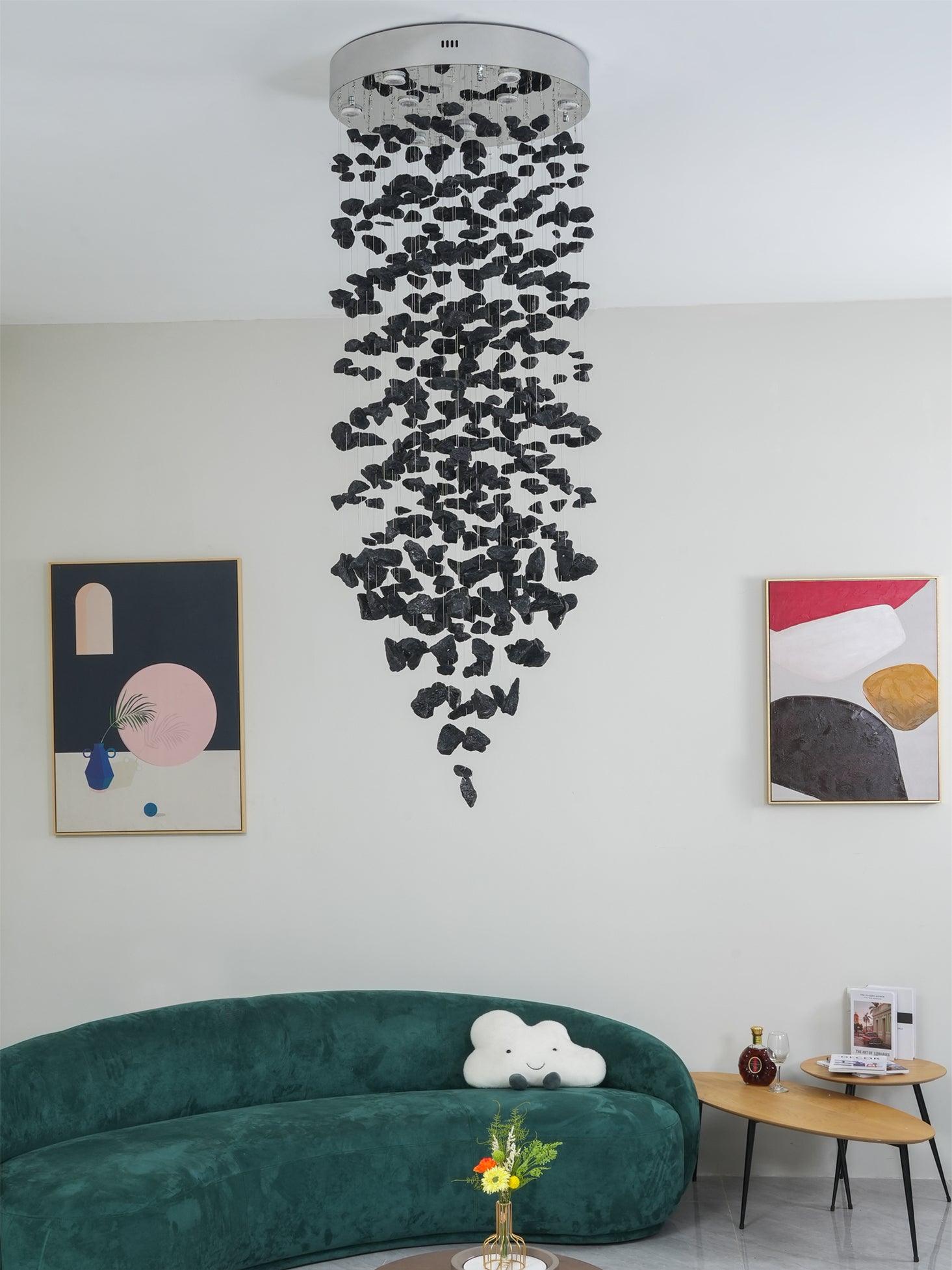 Black Stones Chandeliers - Blowlighting