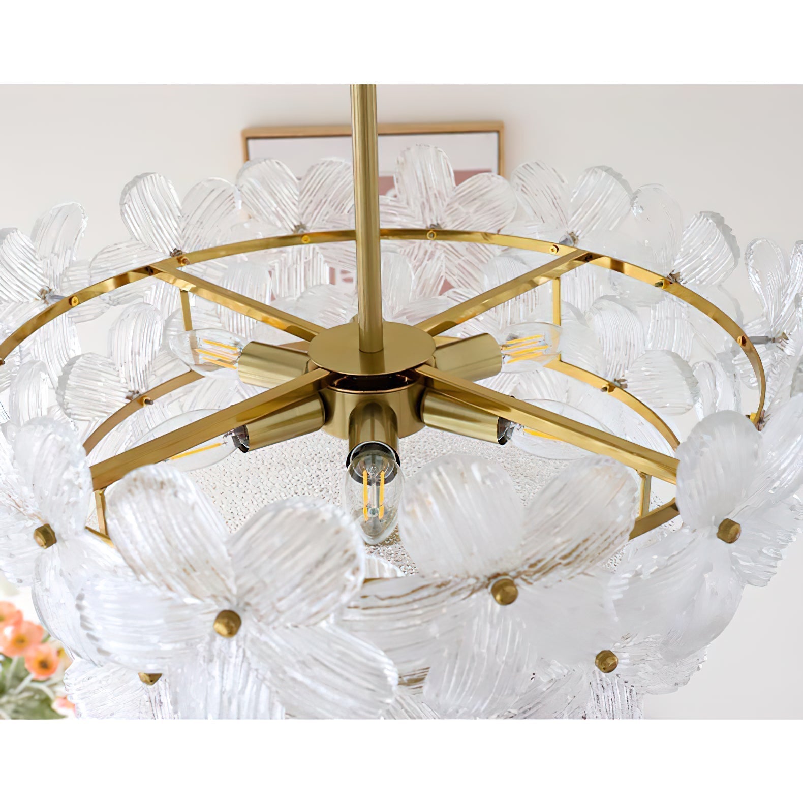 Kite Postmodern Luxury Art Unique Metal Glass Chandelier - Lamp Copper