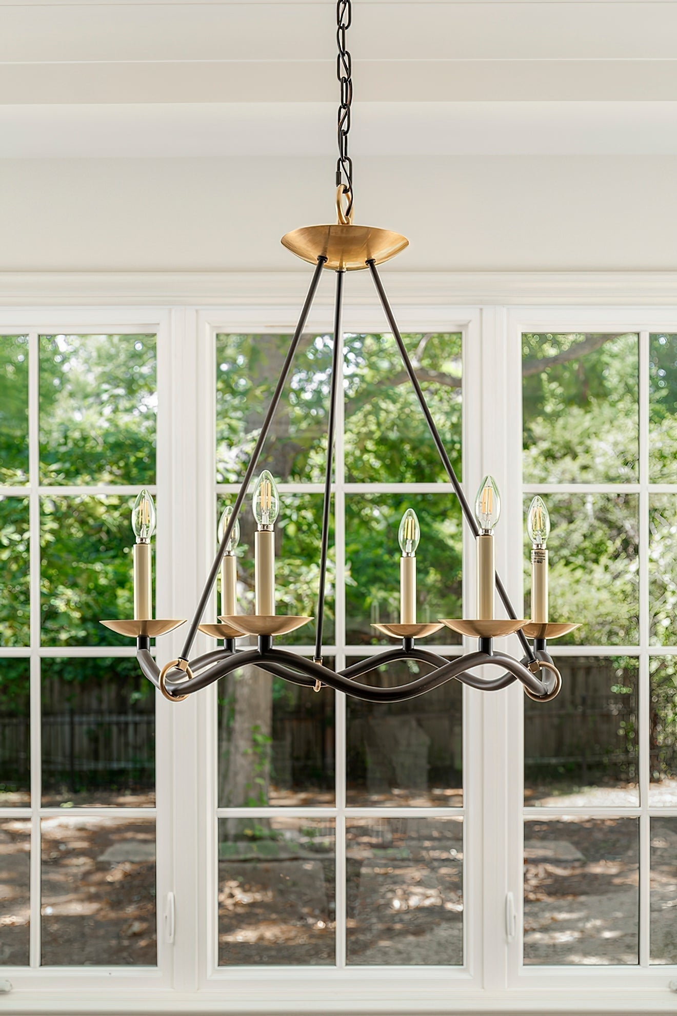 Shine Vintage Industrial Brass Metal Chandelier - Lamp Copper
