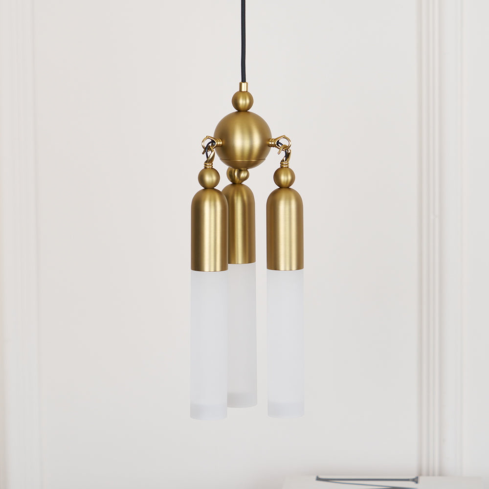 Tilt Modern Minimalist Metal Acrylic Pendant Lamp - Lamp Copper