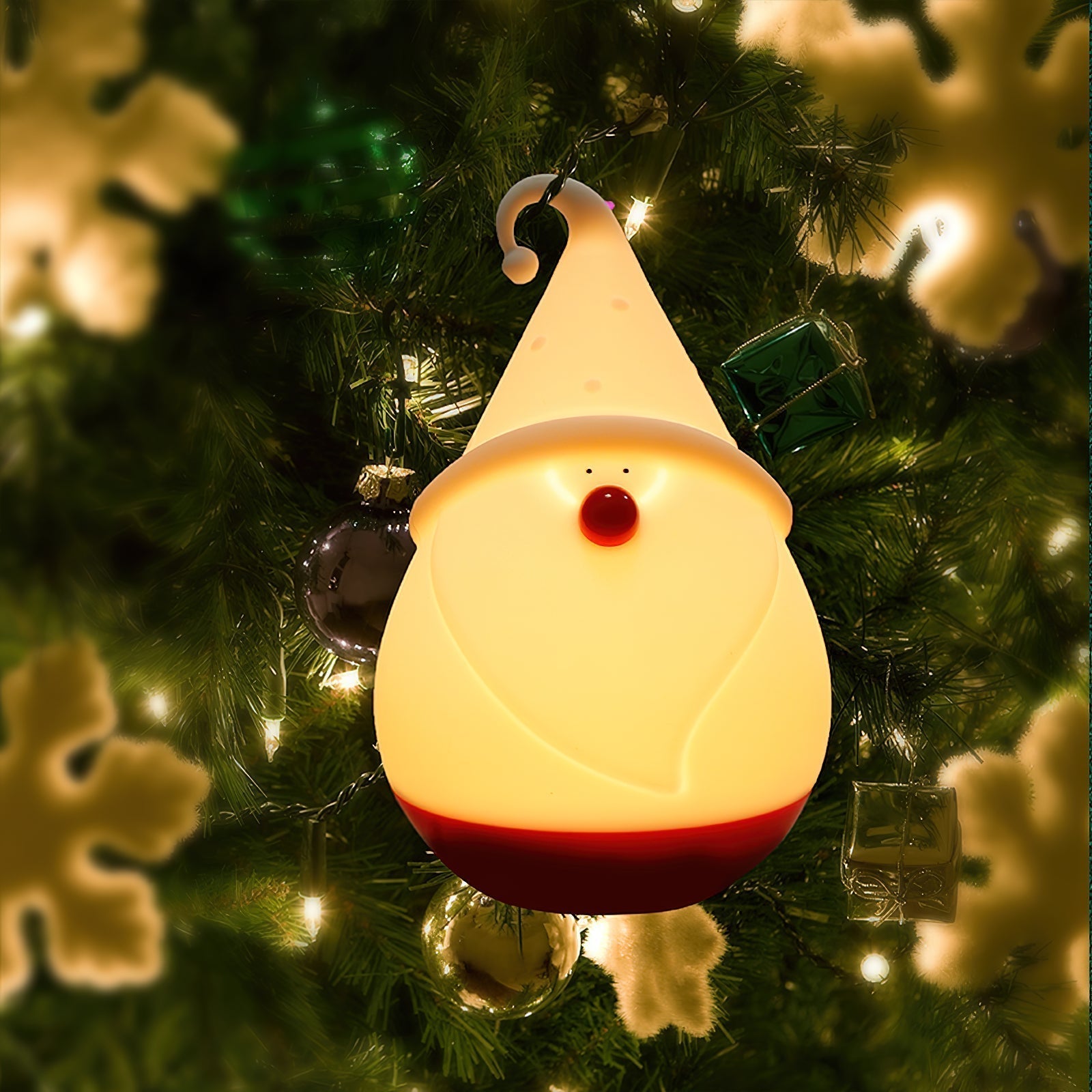 Snowman Night Light (built-in battery) - Lamp Copper