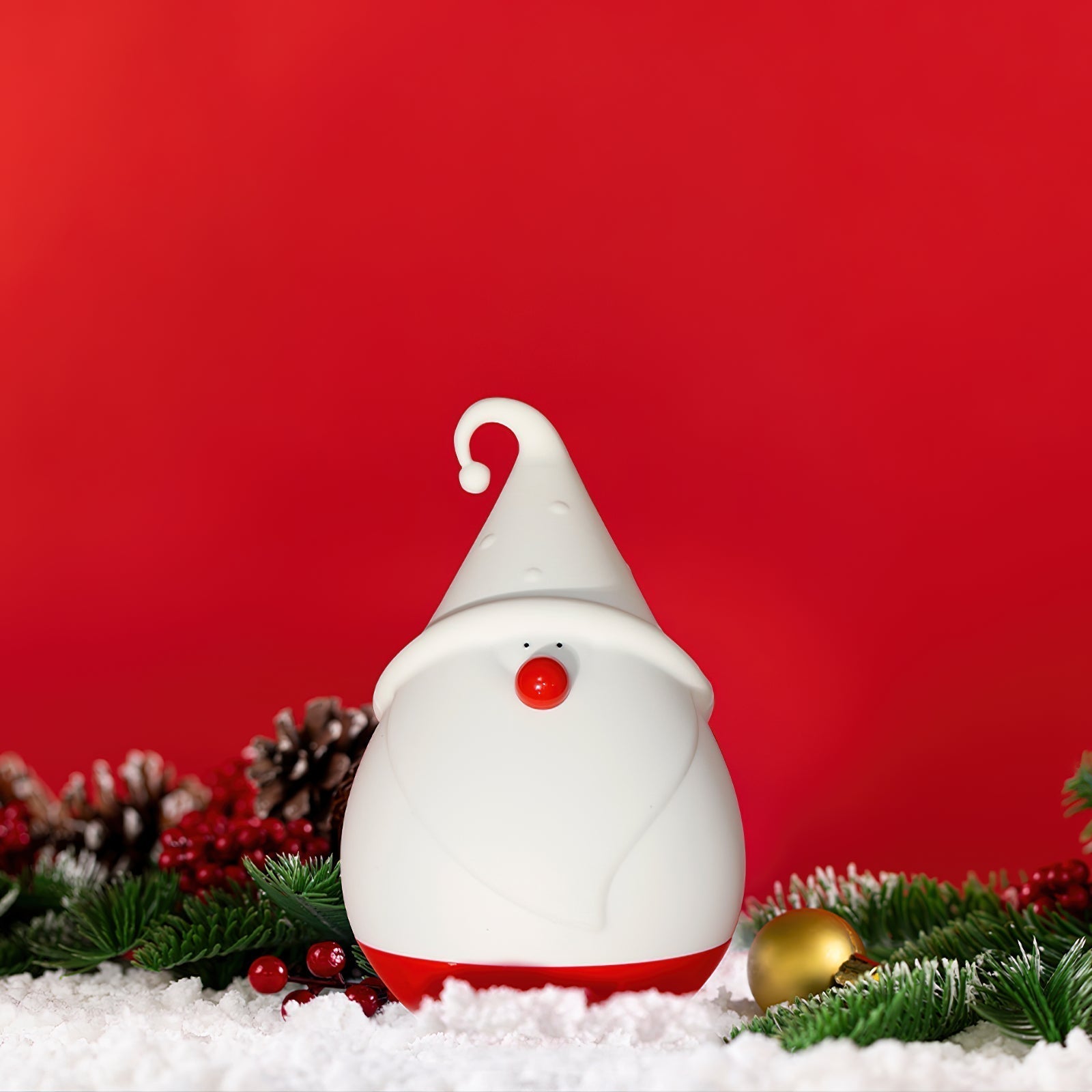 Snowman Night Light (built-in battery) - Lamp Copper