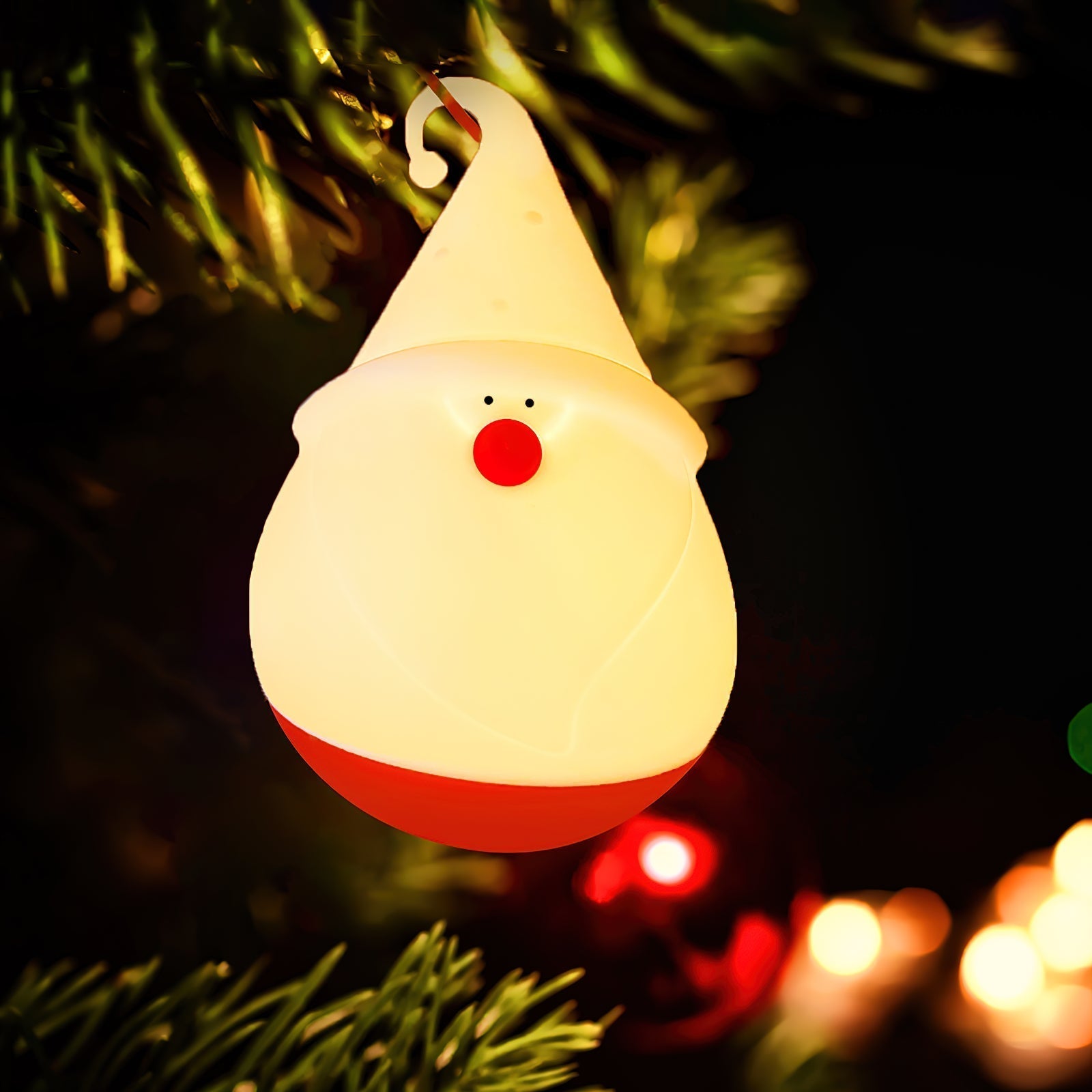Snowman Night Light (built-in battery) - Lamp Copper