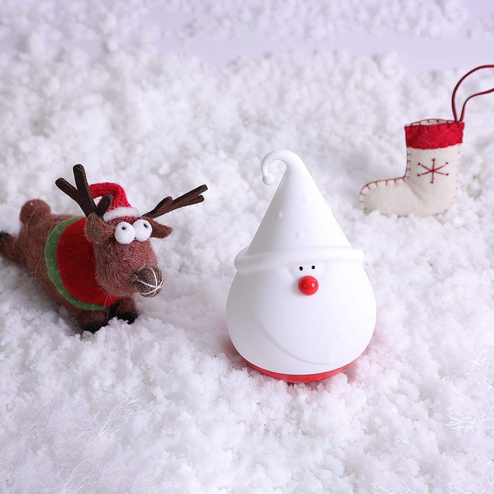 Snowman Night Light (built-in battery) - Lamp Copper