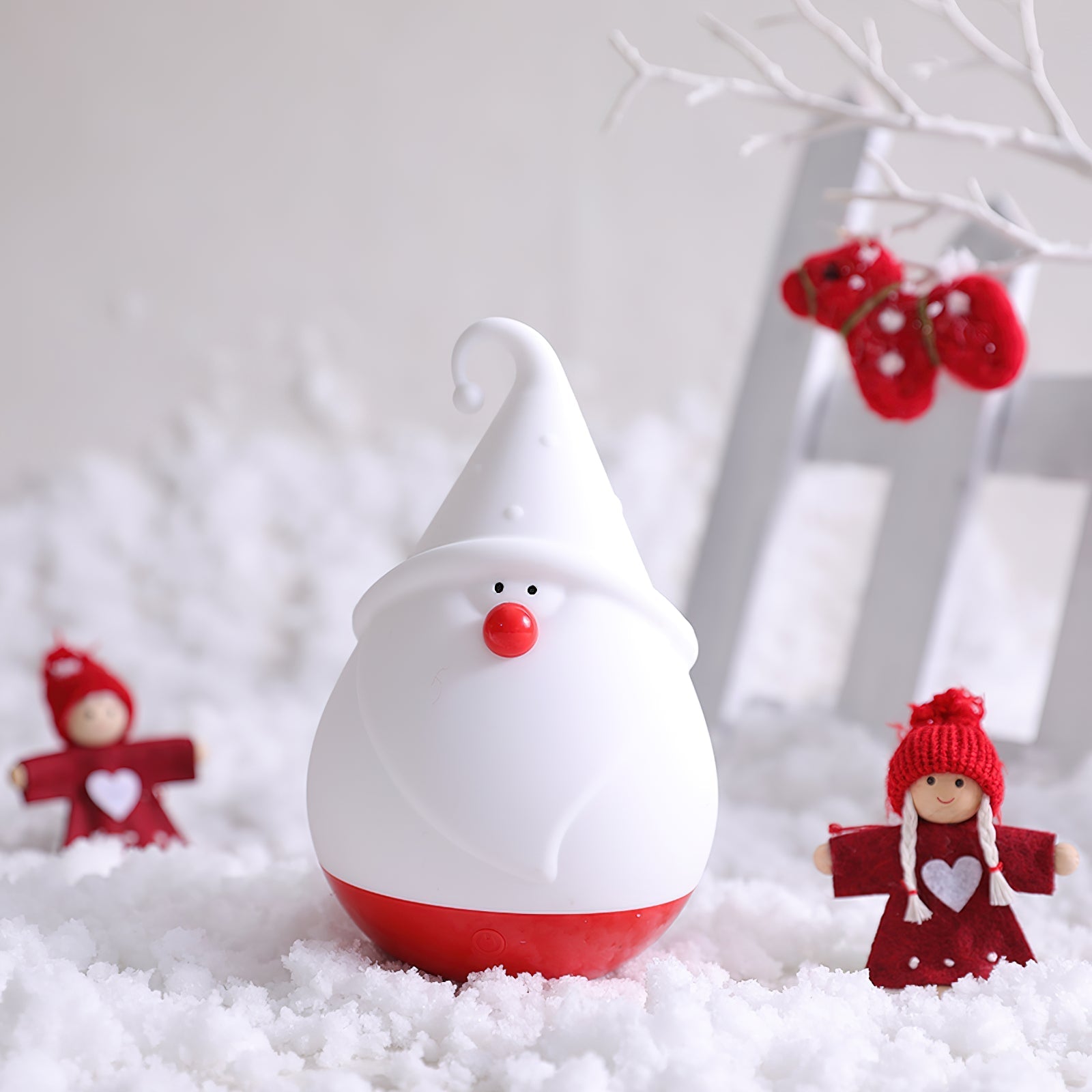 Snowman Night Light (built-in battery) - Lamp Copper