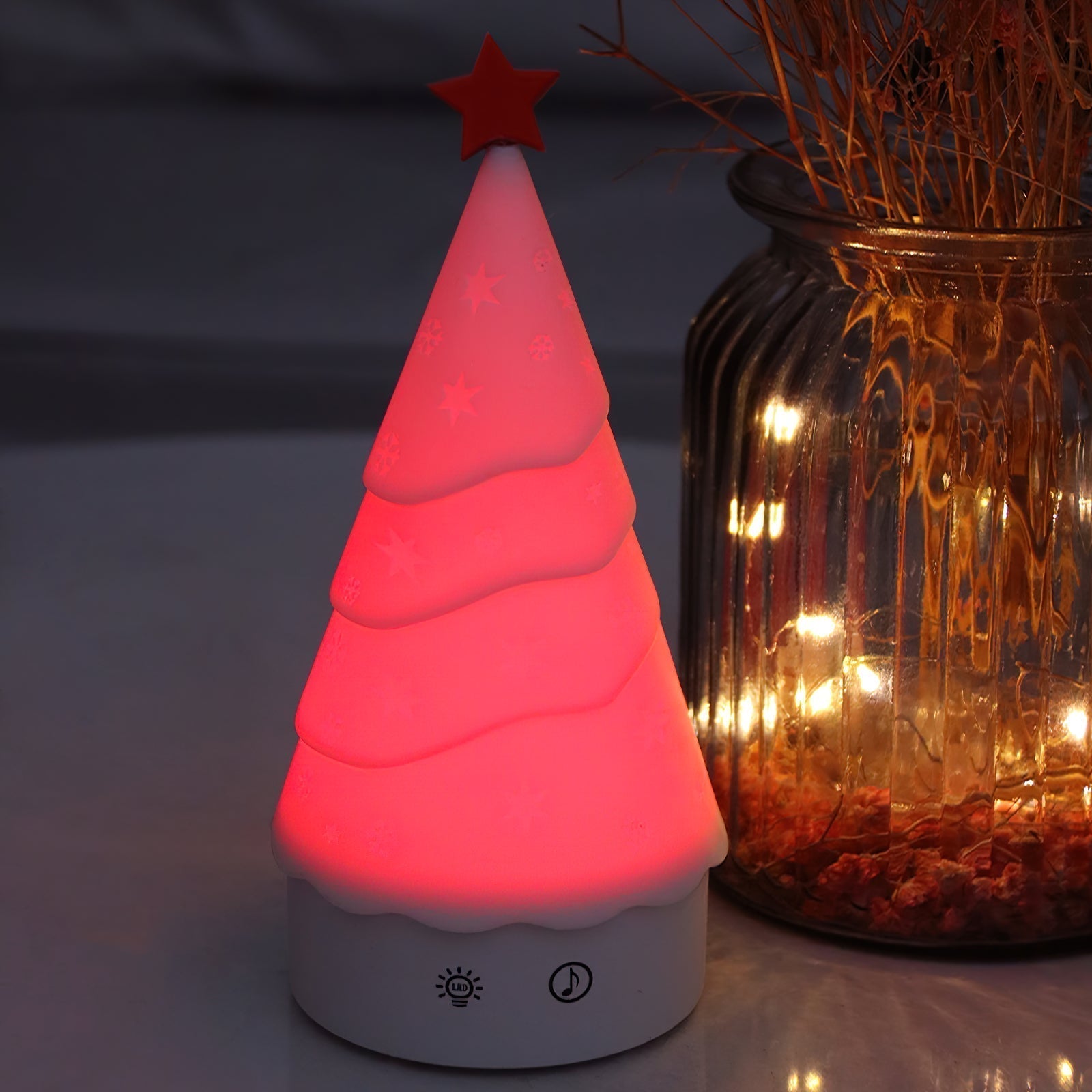 Tree Night Light (built-in battery) - Lamp Copper