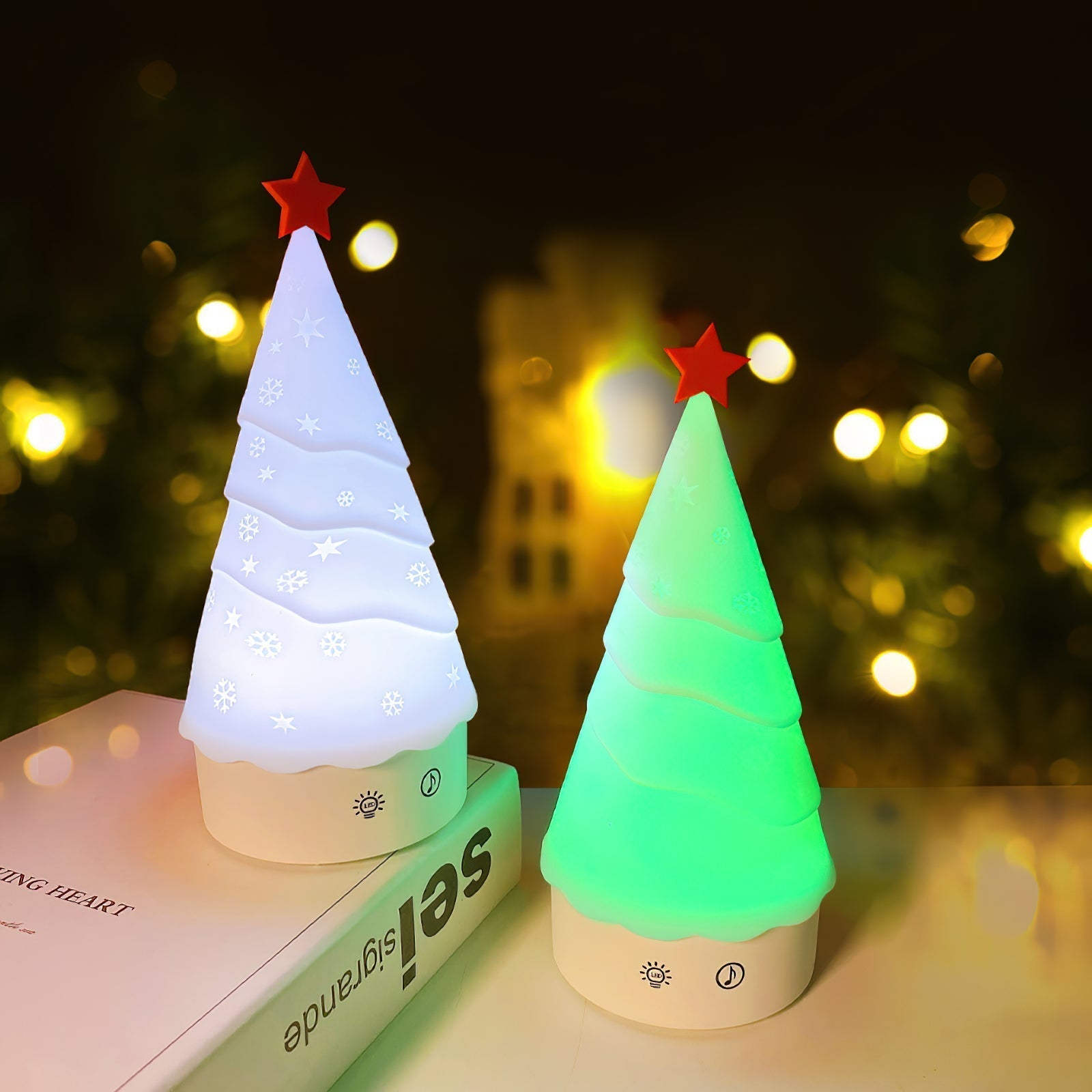 Tree Night Light (built-in battery) - Lamp Copper
