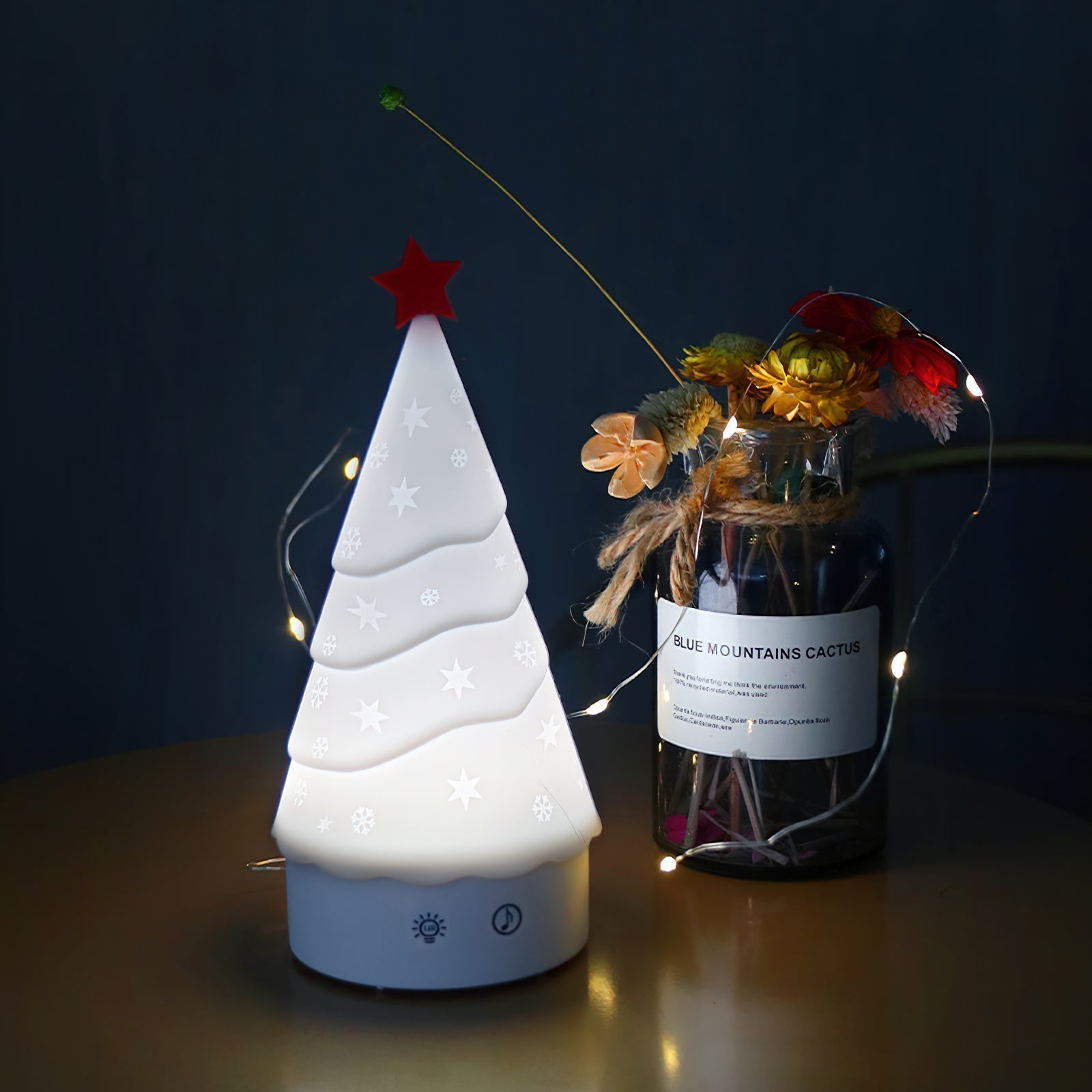 Tree Night Light (built-in battery) - Lamp Copper